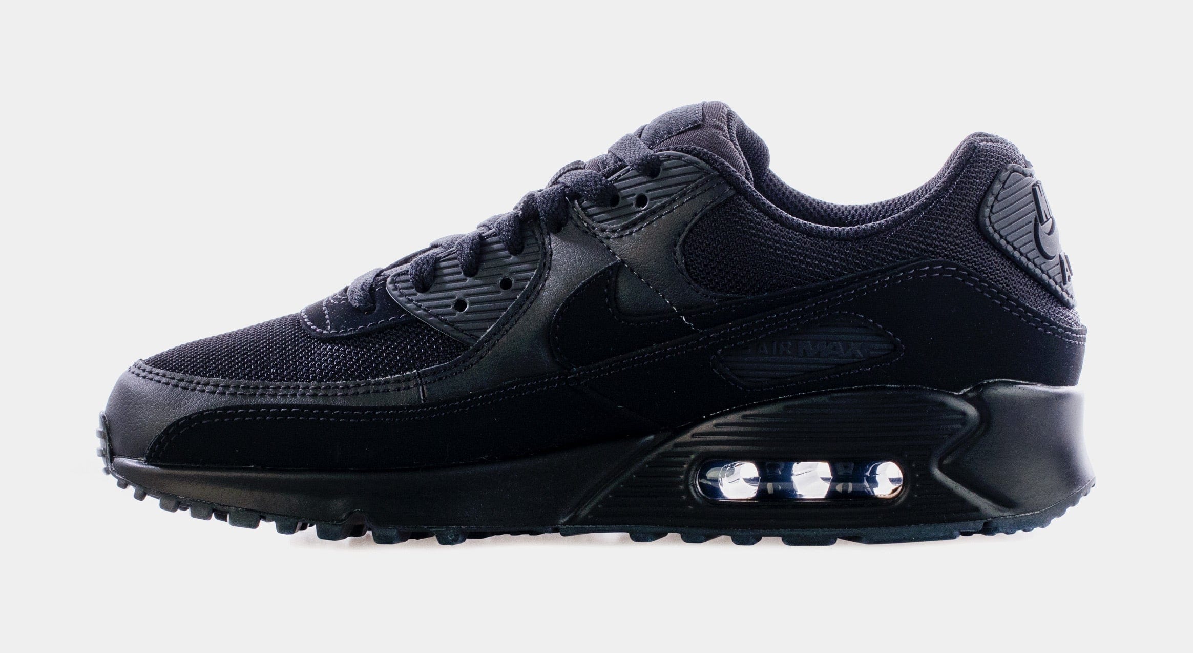Nike Air Max 90 Mens Running Shoes (Black/Black)