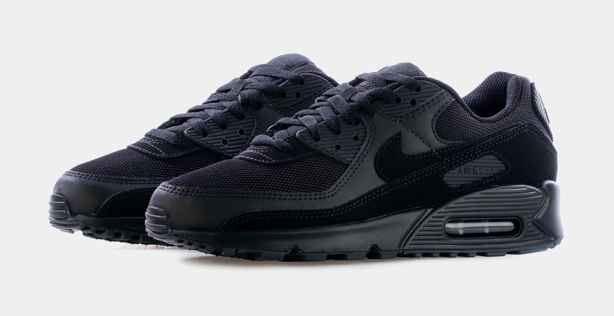Nike Air Max 90 Mens Running Shoes (Black/Black)