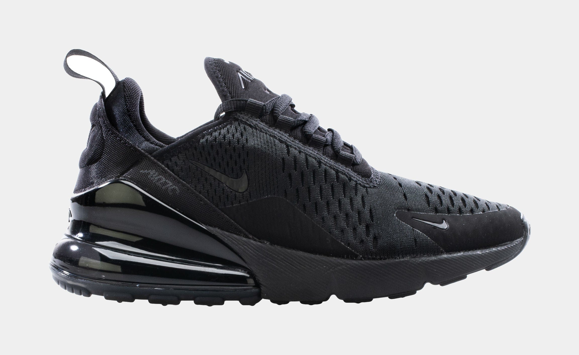 Nike Air Max 270 Womens Running Shoes (Black/Black)