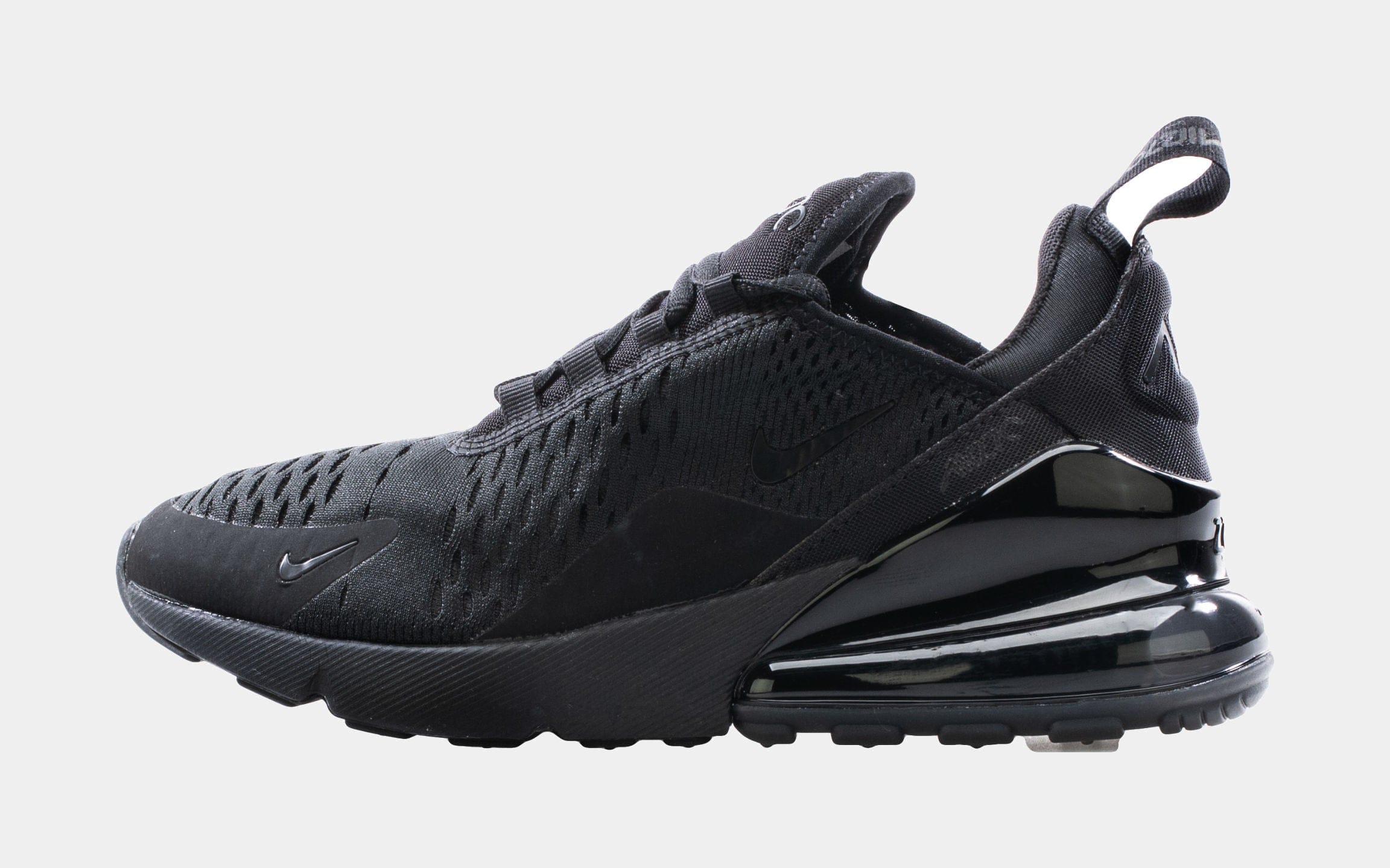 Nike Air Max 270 Womens Running Shoes (Black/Black)