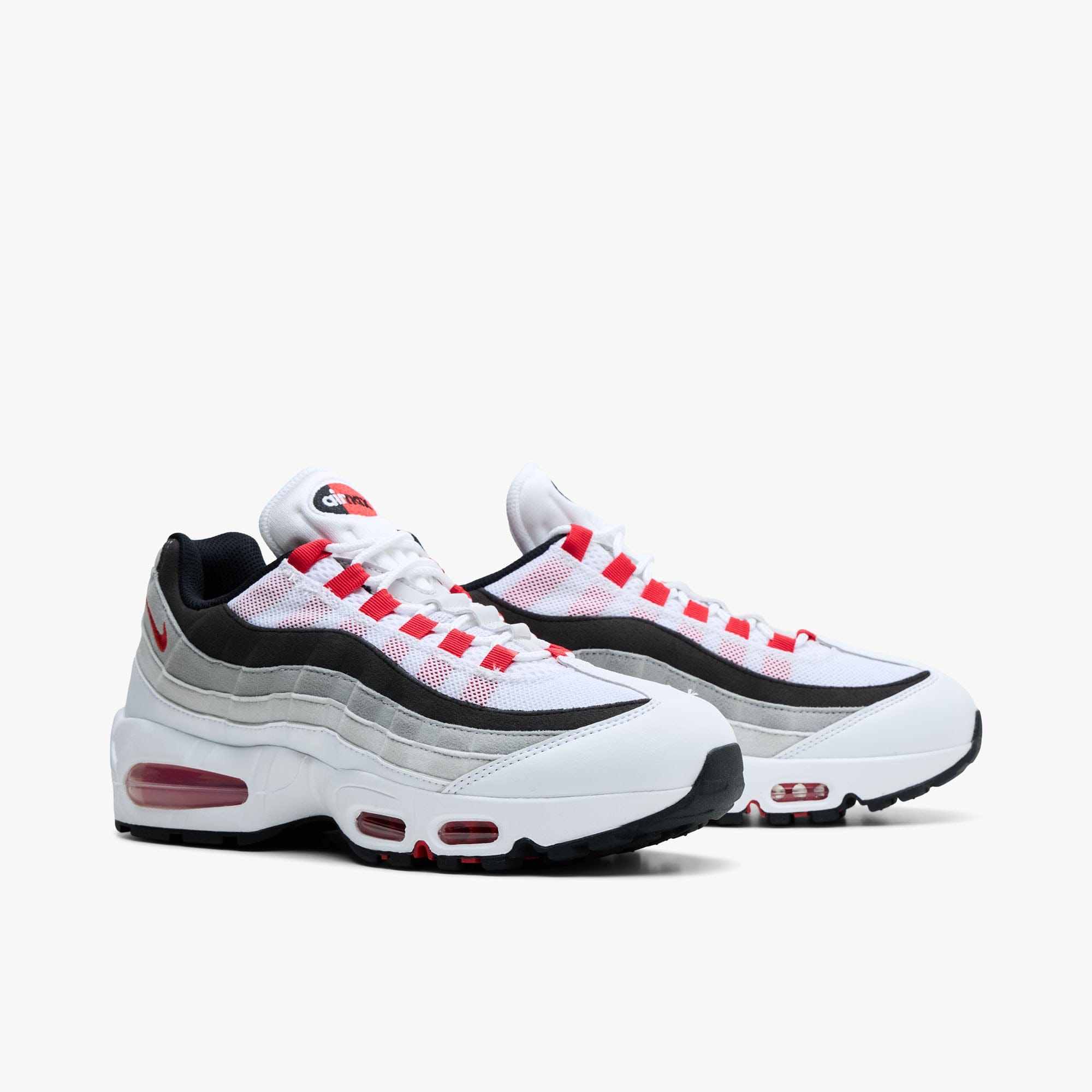 Nike Air Max 95 White / Comet Red - Neutral Grey
