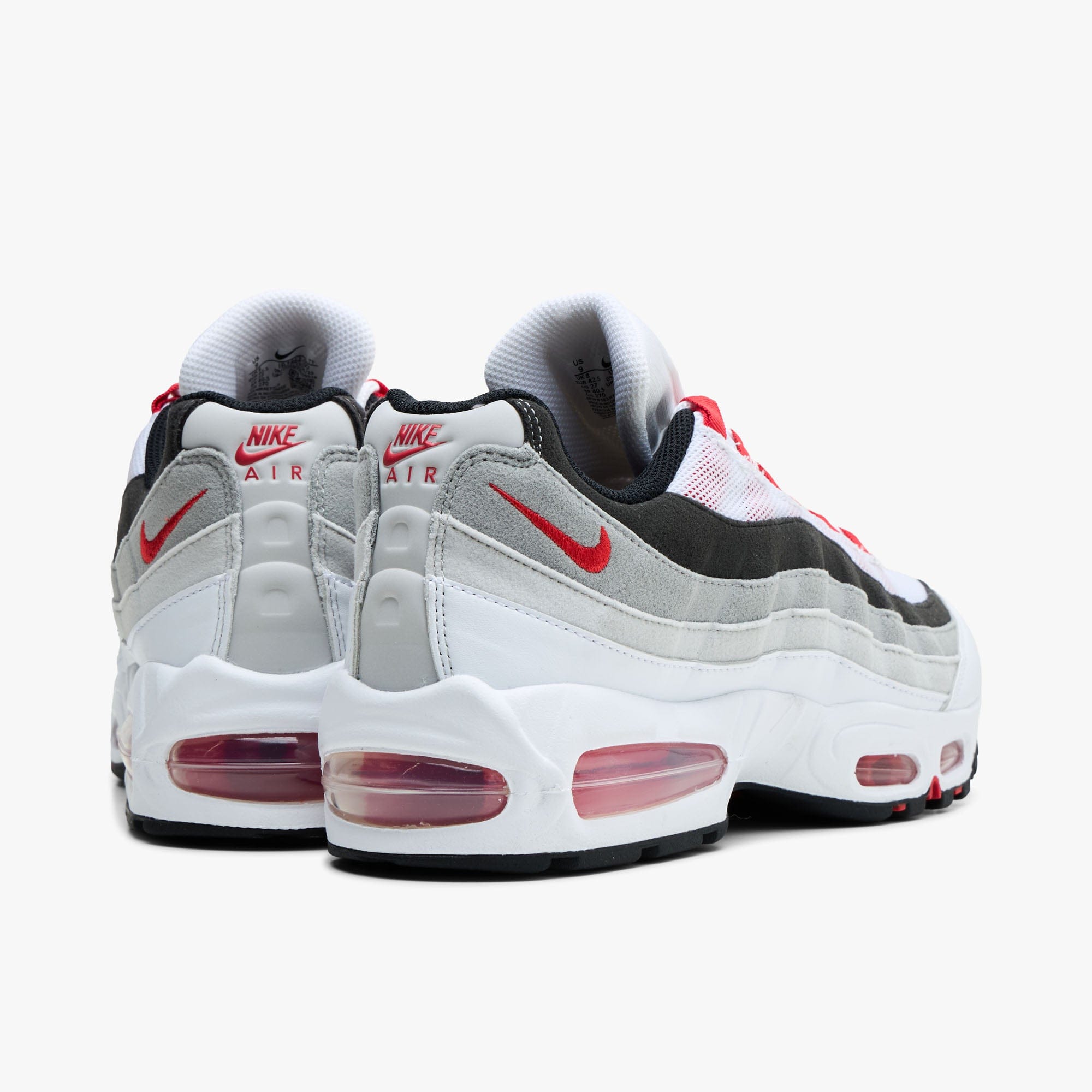 Nike Air Max 95 White / Comet Red - Neutral Grey
