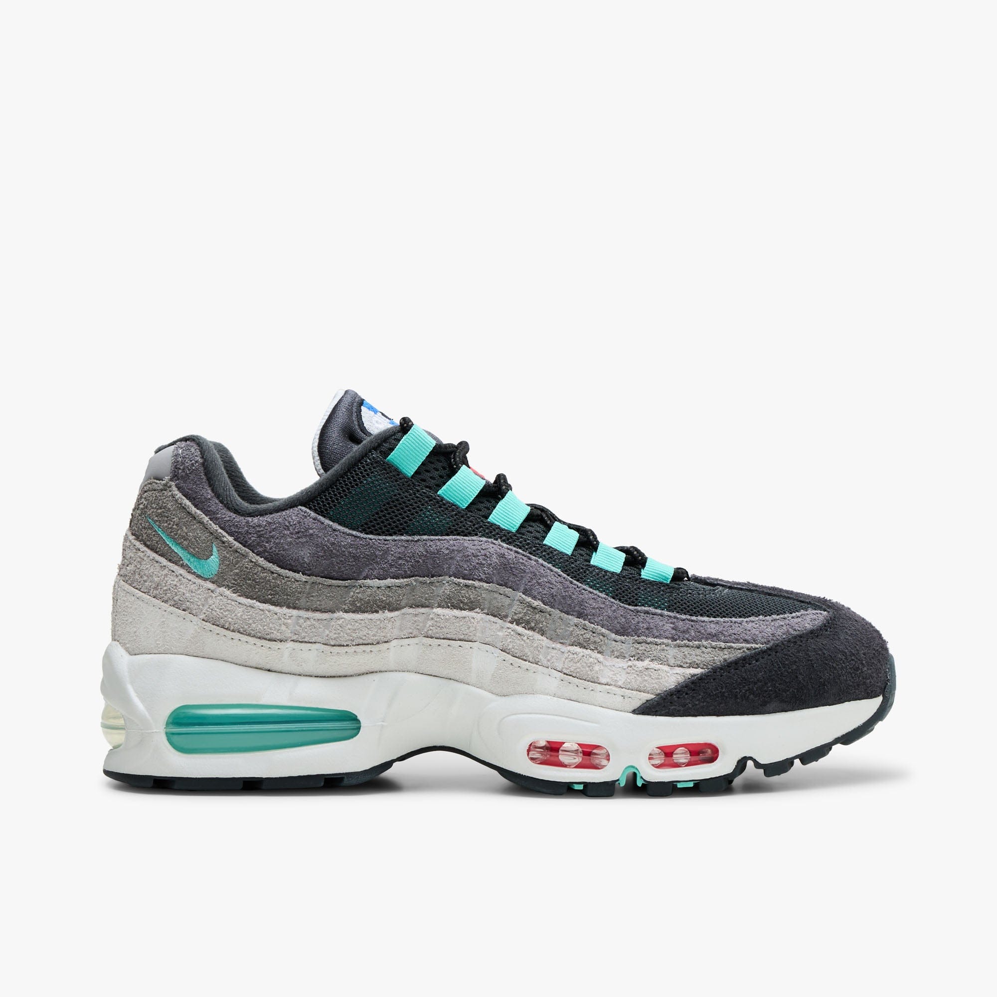 Nike Air Max 95 Big Bubble PRM Hyper Turquoise / Volt - Solar Red