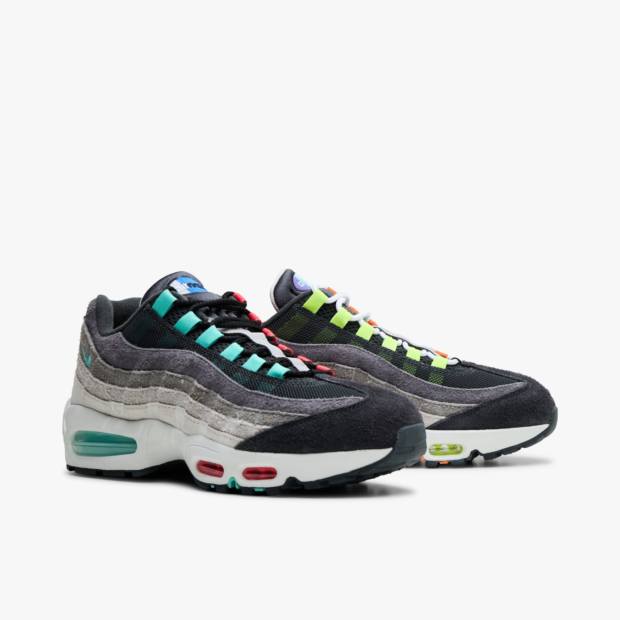 Nike Air Max 95 Big Bubble PRM Hyper Turquoise / Volt - Solar Red