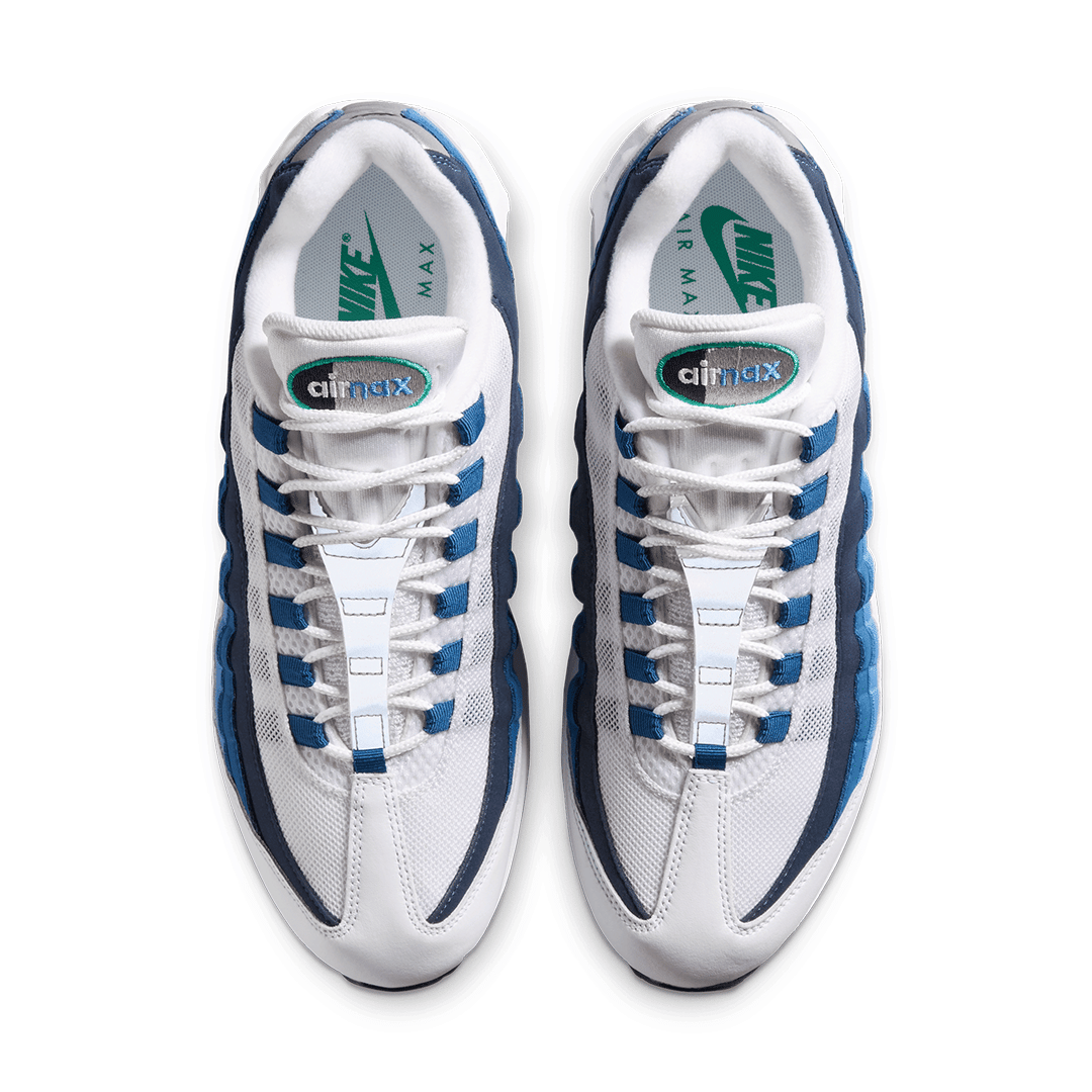 Nike AIR MAX 95 OG WHITE/EMERALD GREEN - LAKE BLUE