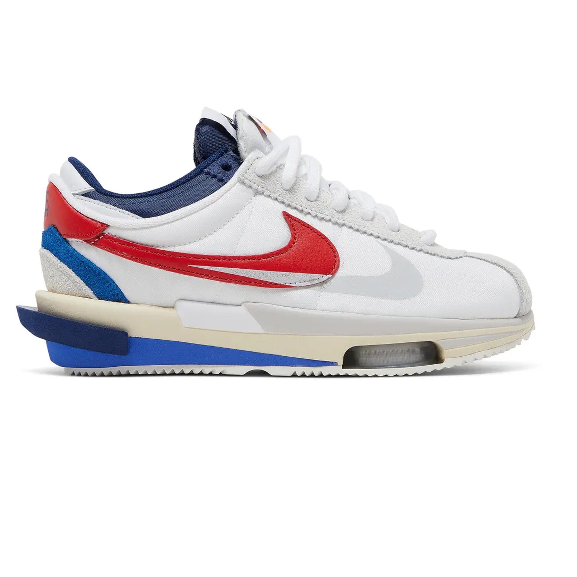 Nike Zoom Cortez SP x Sacai White University Red Blue (2022)