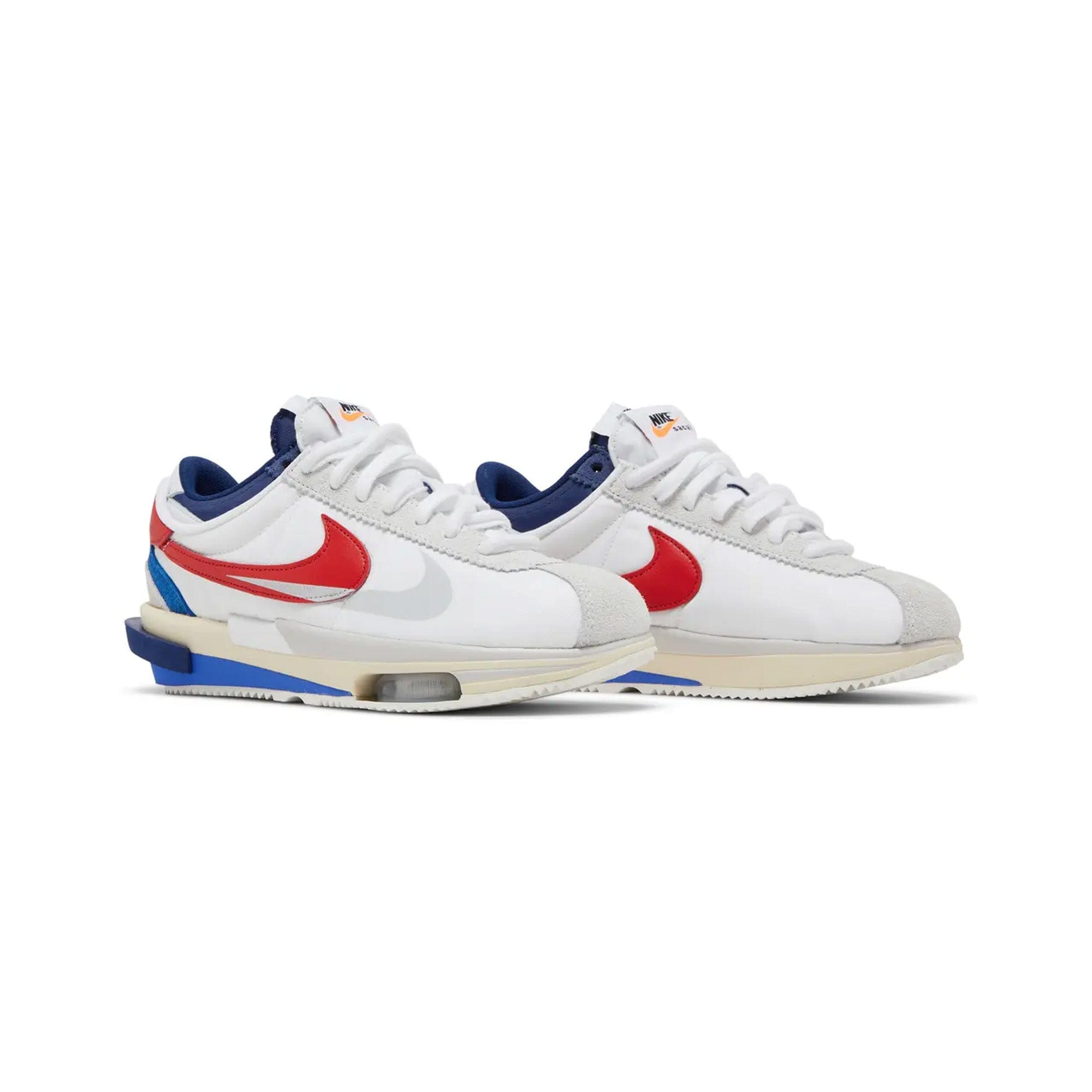 Nike Zoom Cortez SP x Sacai White University Red Blue (2022)