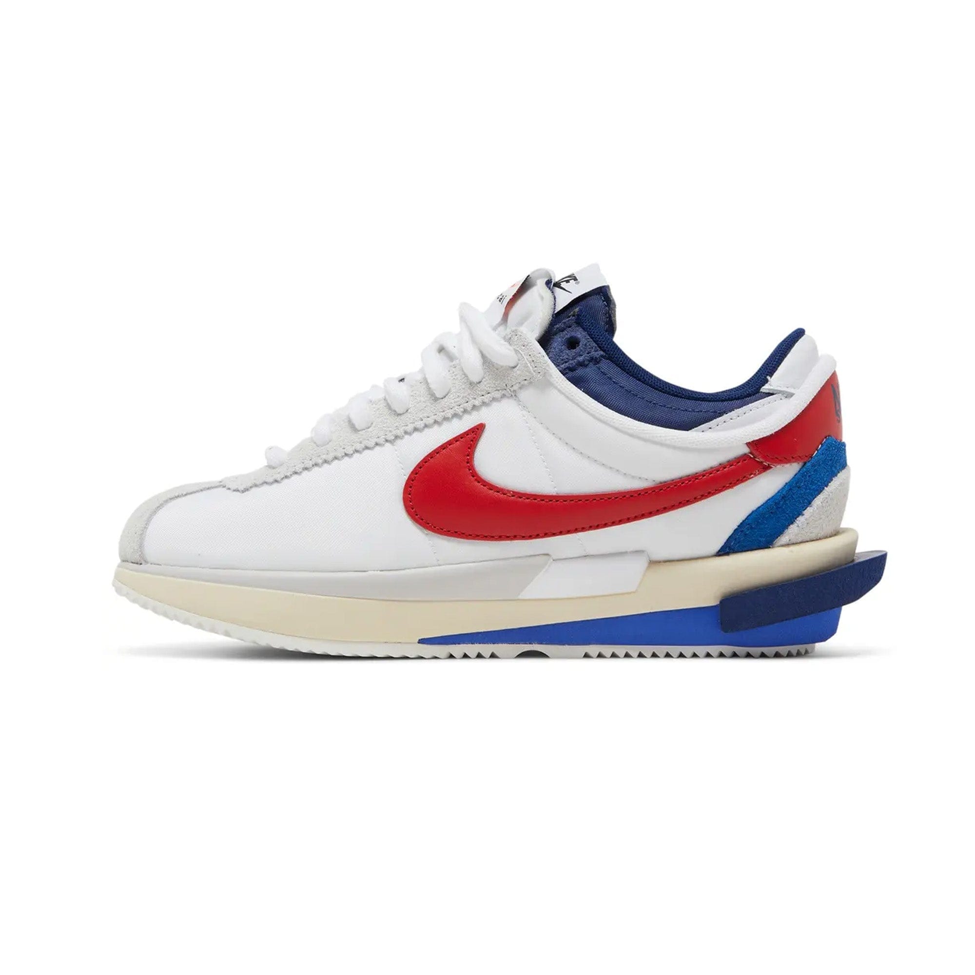 Nike Zoom Cortez SP x Sacai White University Red Blue (2022)