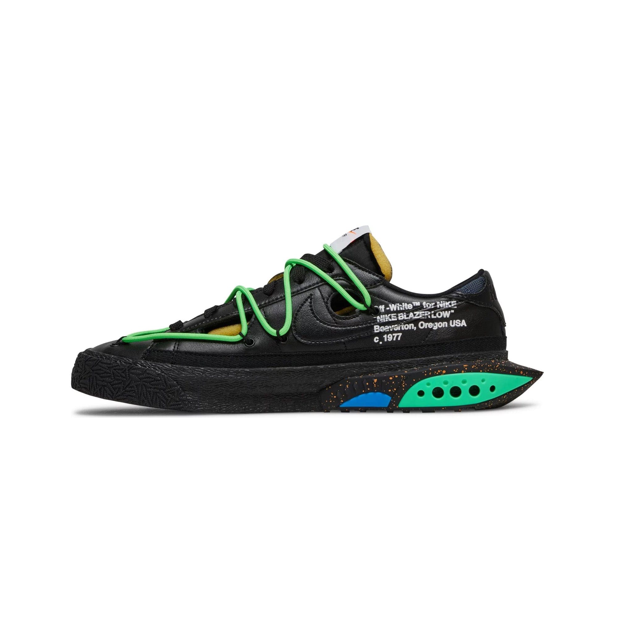 Nike Blazer Low Off - White Black Electro Green (2022)