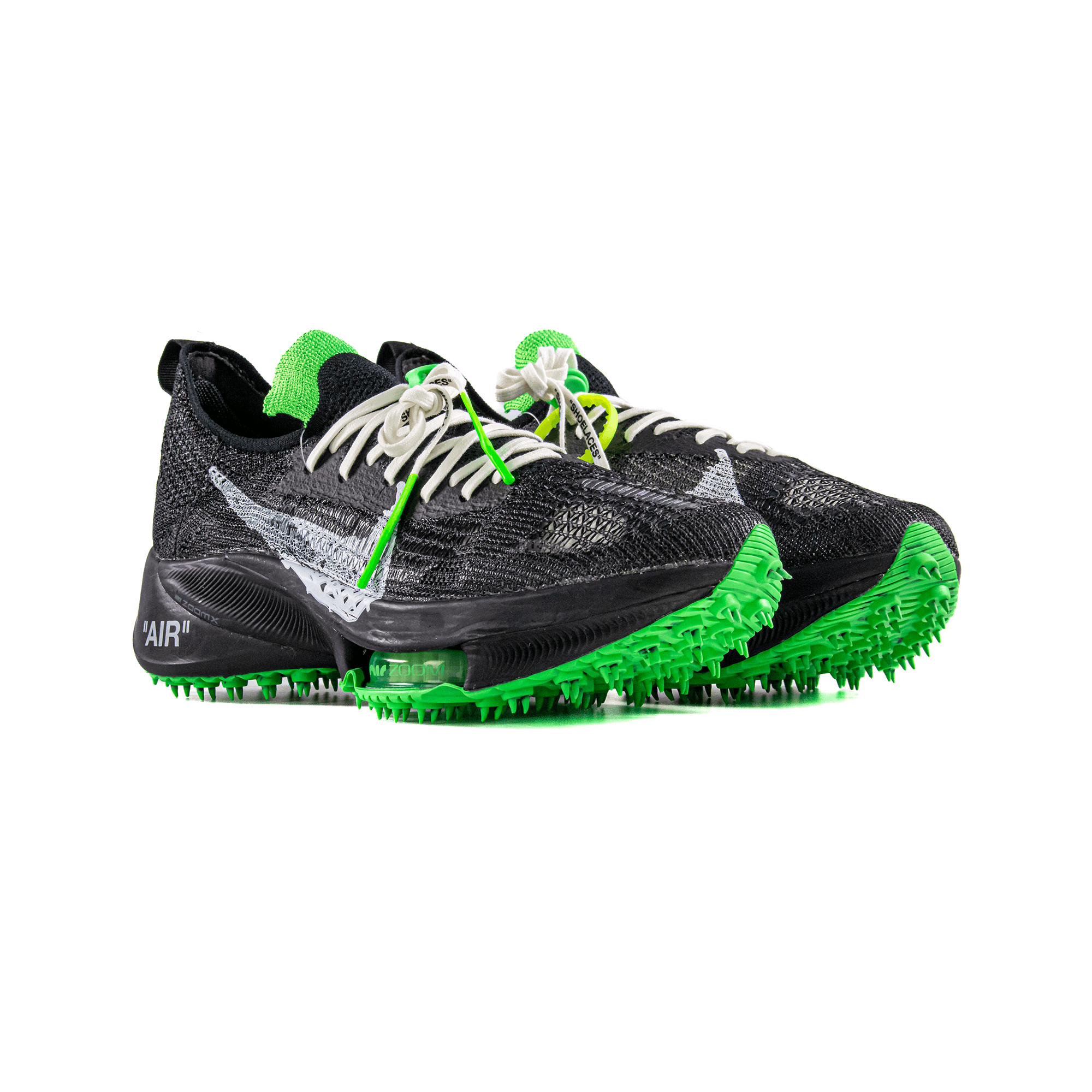 Nike Air Zoom Tempo Next% Flyknit Off - White Black Scream Green (2021)