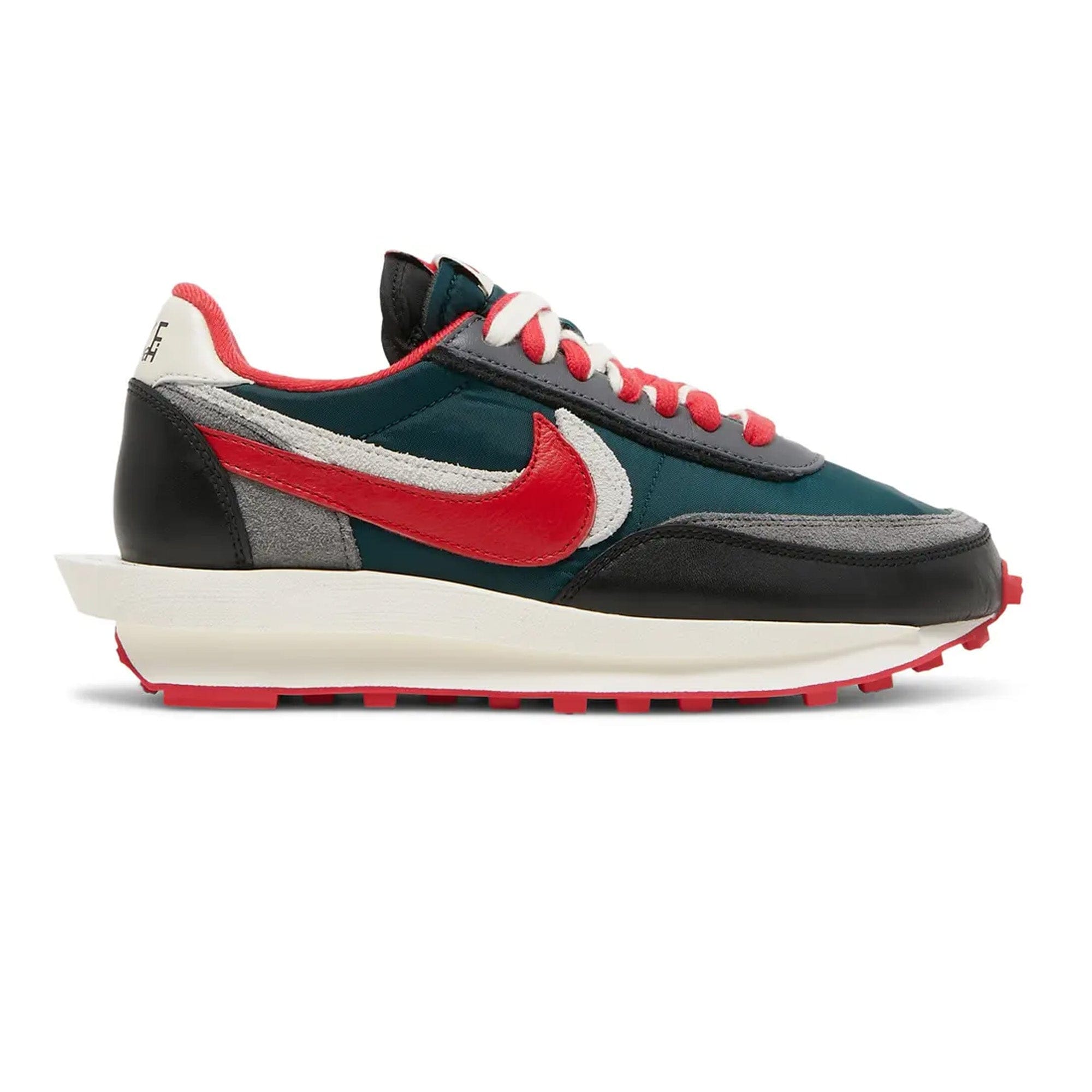 Nike LDWaffle x Sacai x Undercover Midnight Spruce University Red