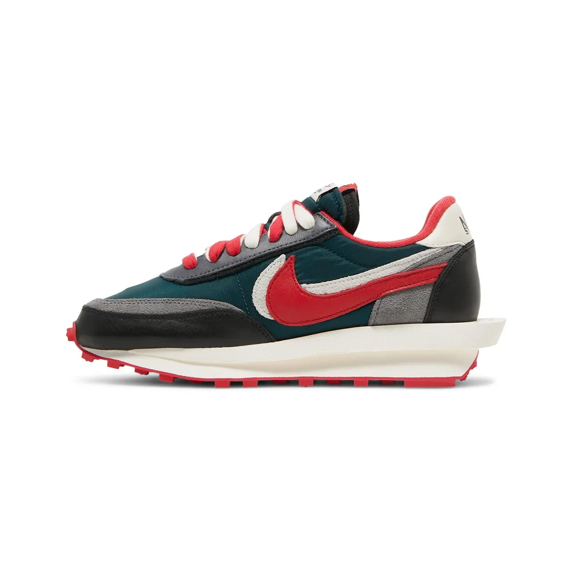 Nike LDWaffle x Sacai x Undercover Midnight Spruce University Red