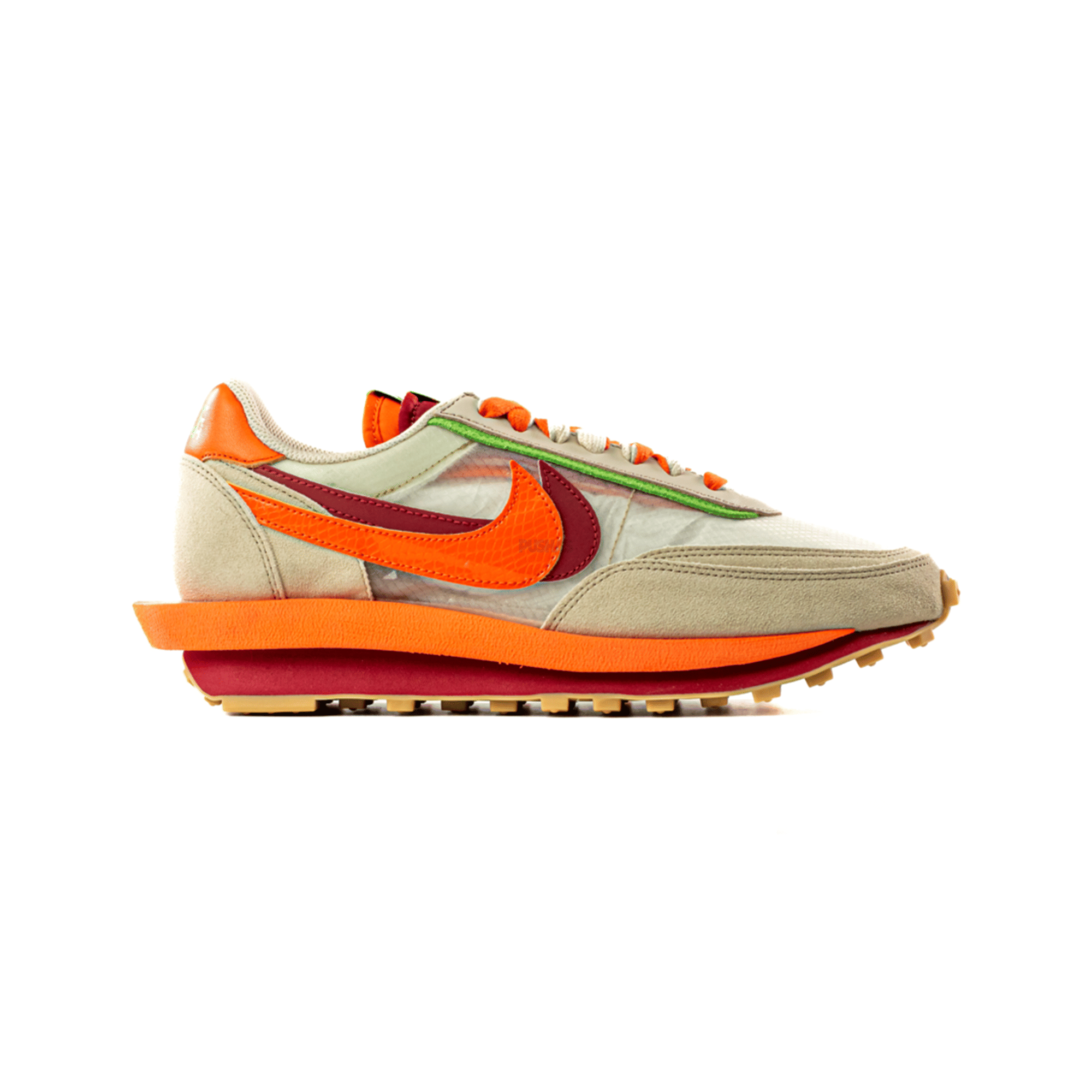 Nike LD Waffle x CLOT x Sacai Net Orange Blaze (2021)