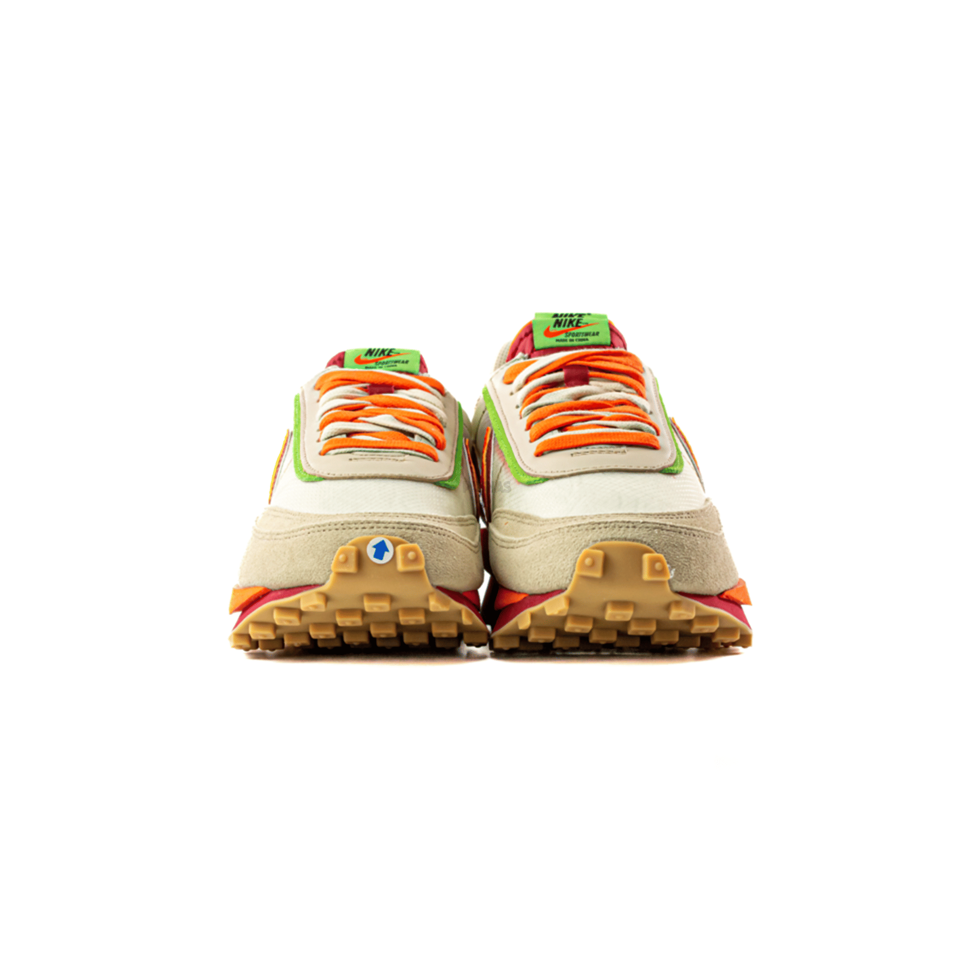Nike LD Waffle x CLOT x Sacai Net Orange Blaze (2021)