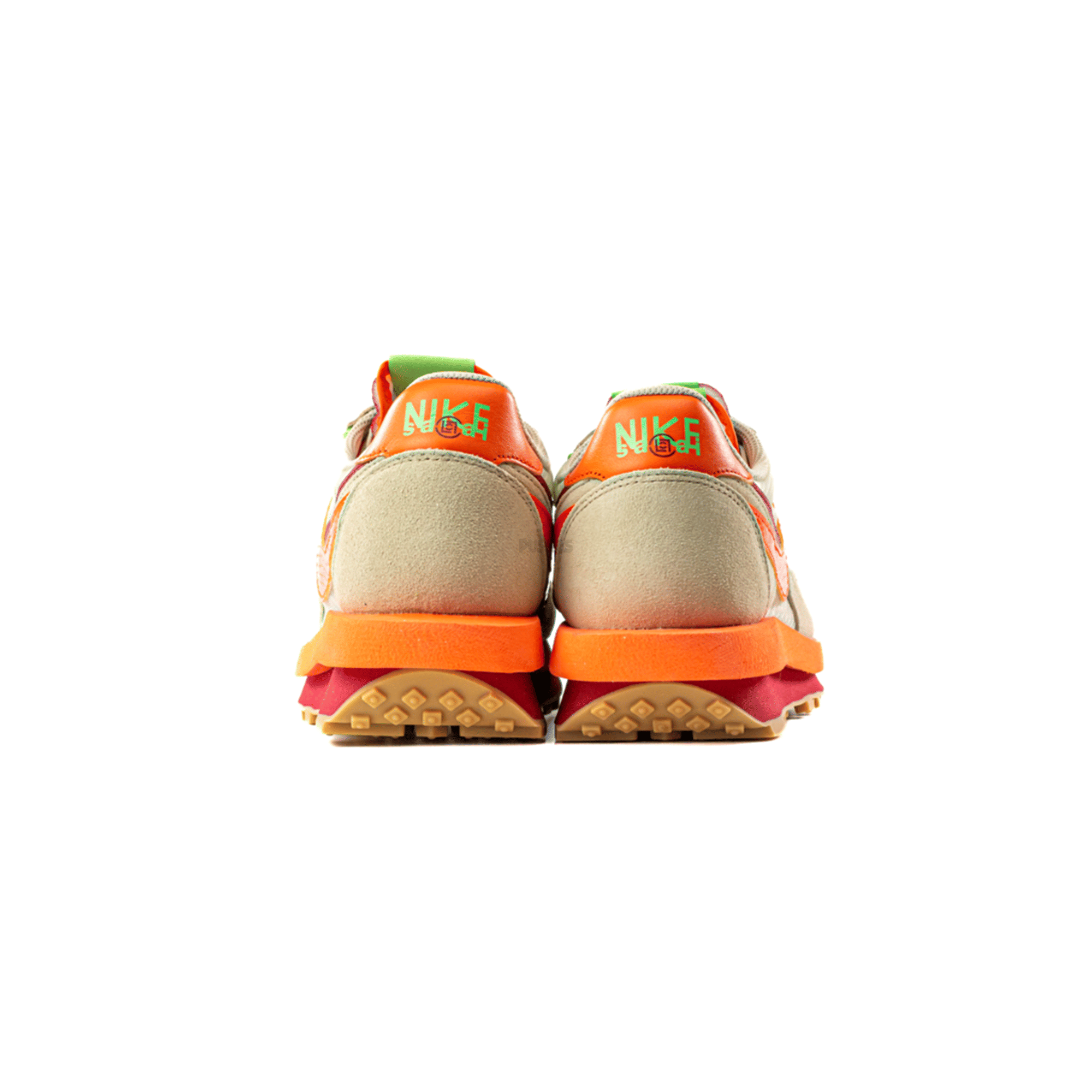 Nike LD Waffle x CLOT x Sacai Net Orange Blaze (2021)