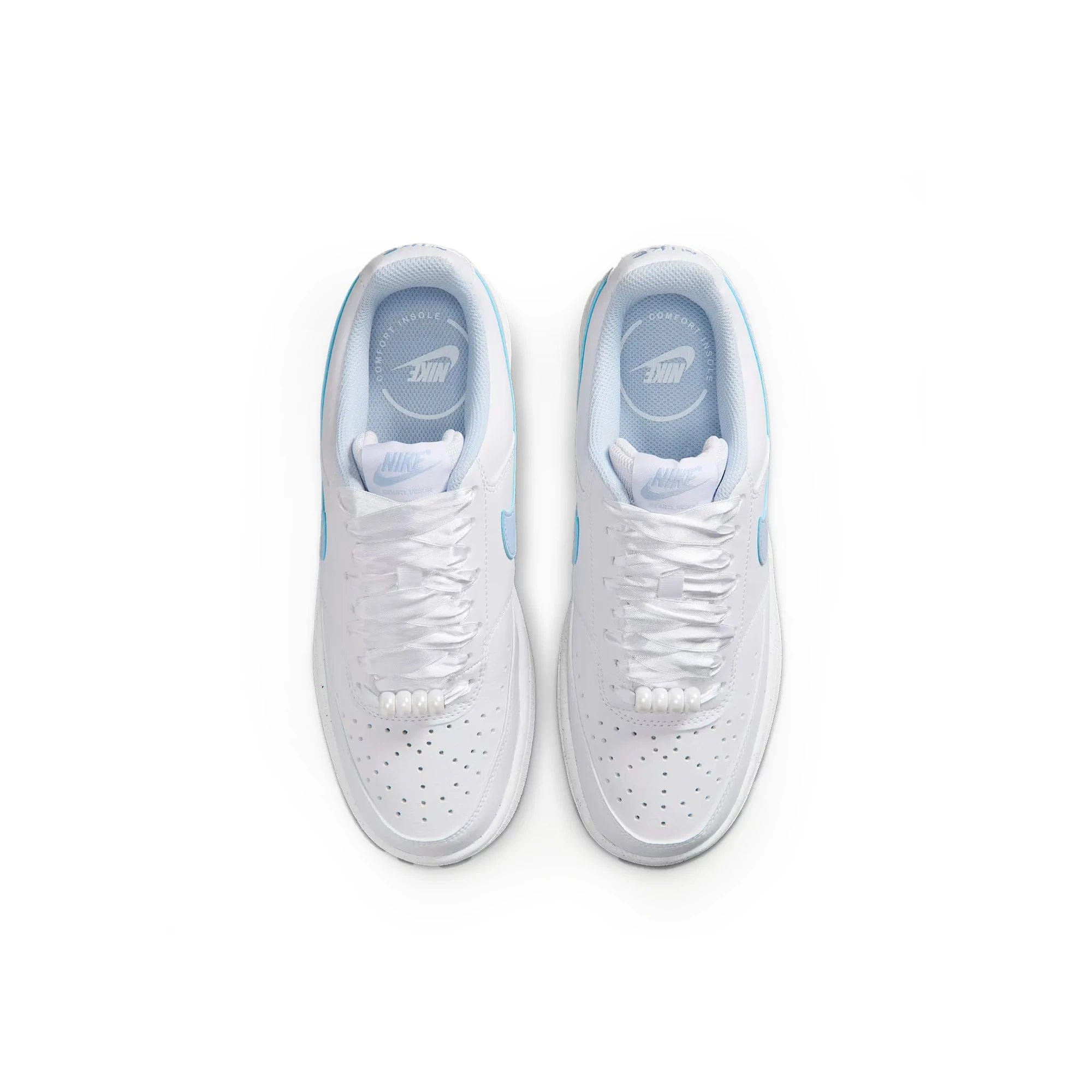 Nike Court Vision Low White /Hydrogen Blue Women's
