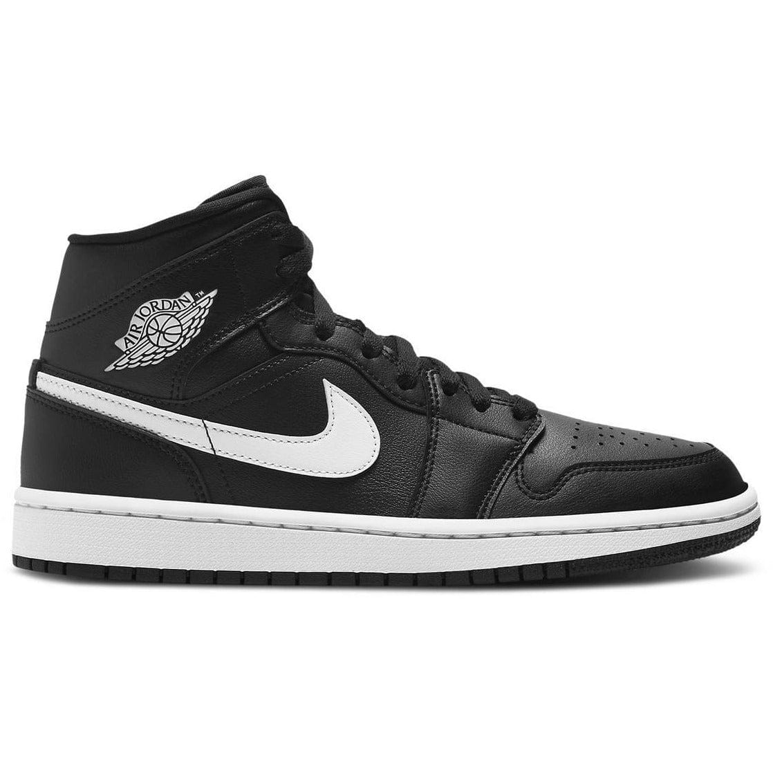 Air Jordan 1 Mid Black White (2021) (Wmns)
