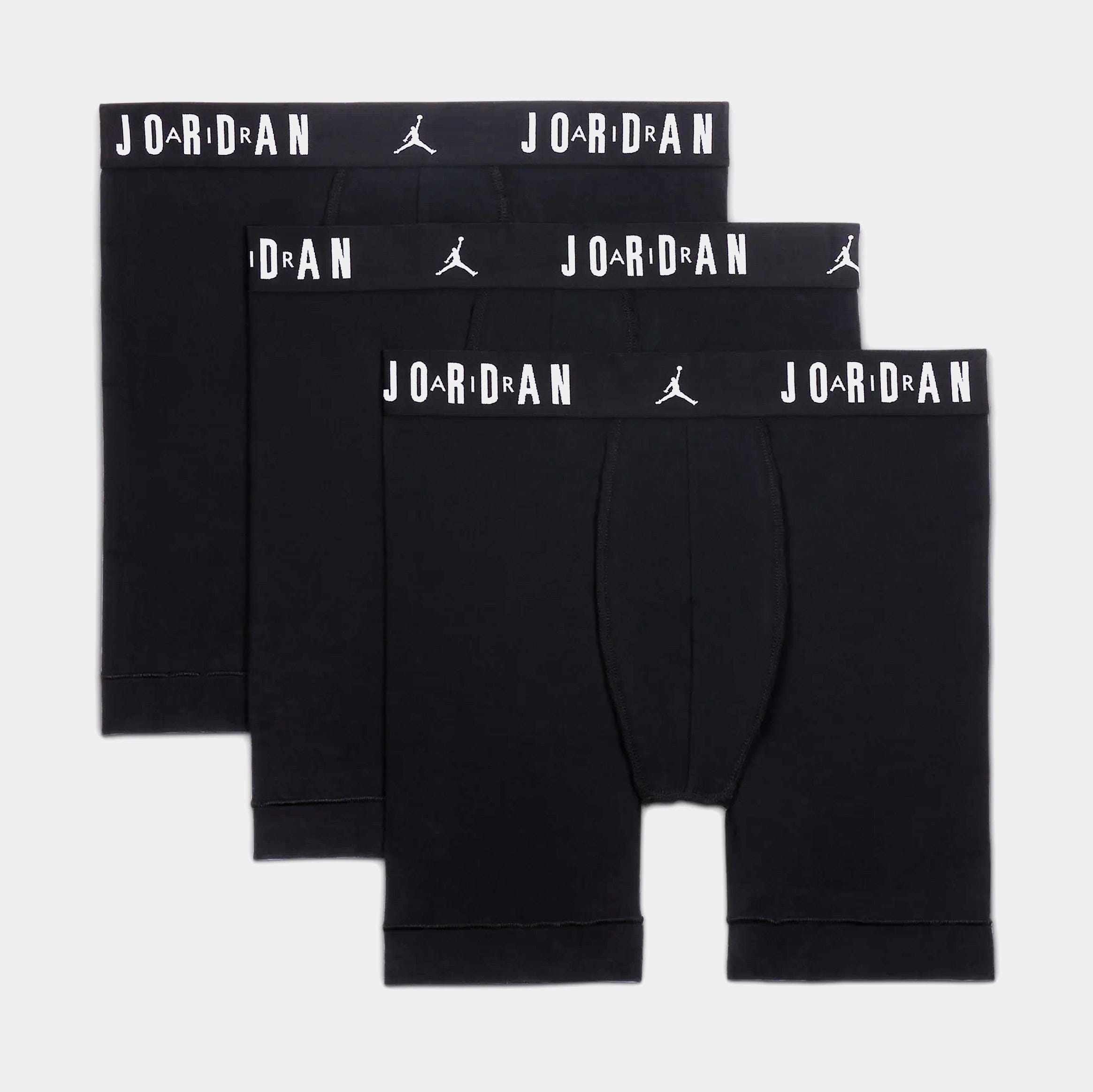 Air Jordan Flight Cotton 3 Pack Mens Boxers (Black)