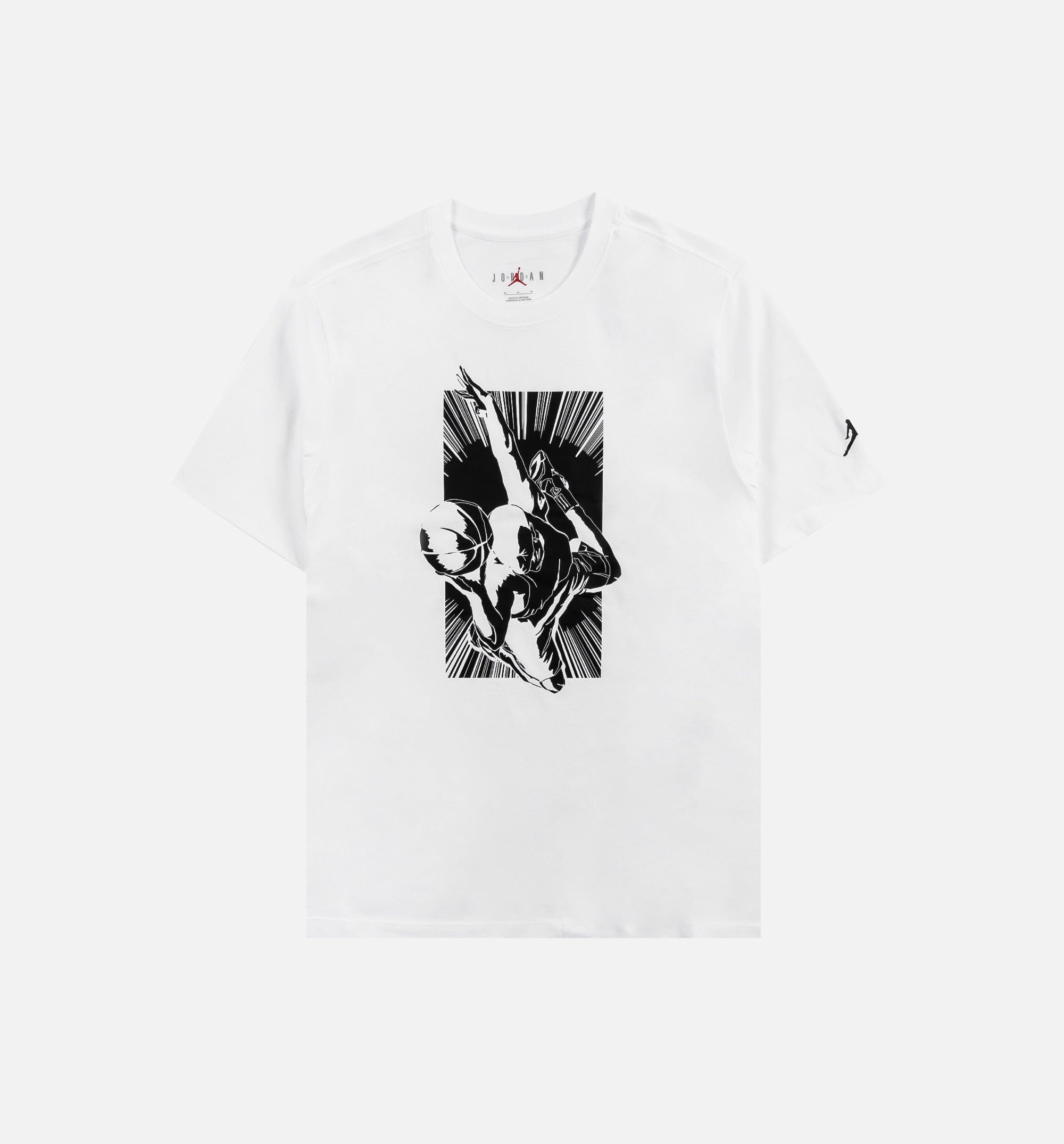 Air Jordan GFX Crew Mens Short Sleeve Shirt - White