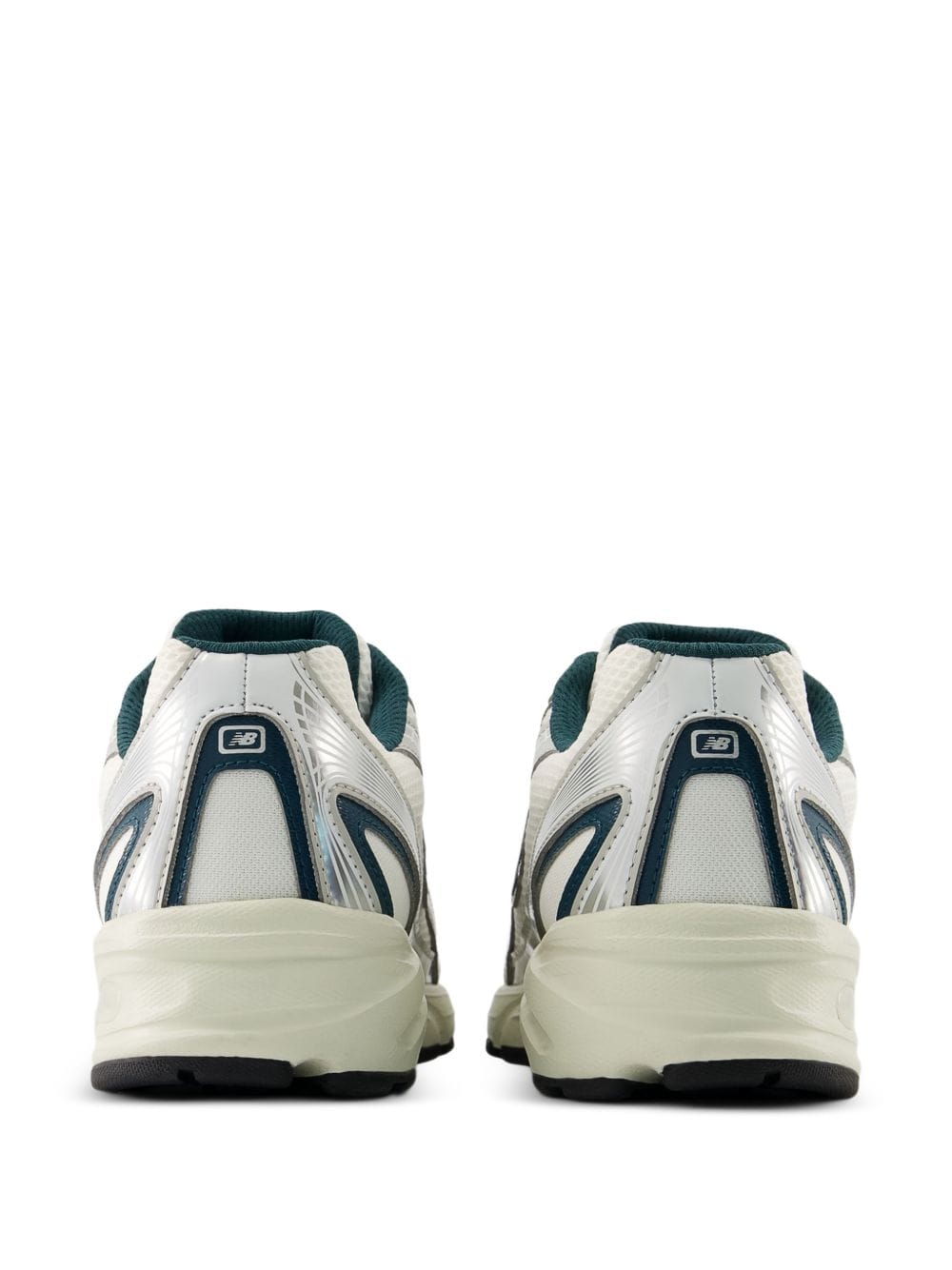 New Balance Two - Tone Angular Overlays Sneaker — White