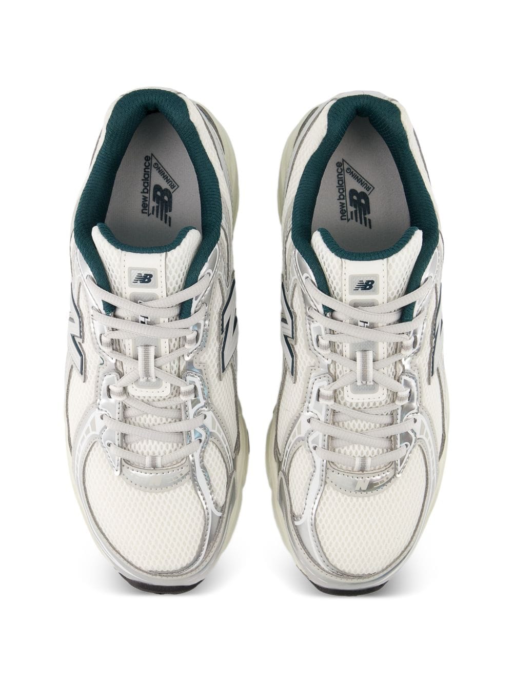 New Balance Two - Tone Angular Overlays Sneaker — White