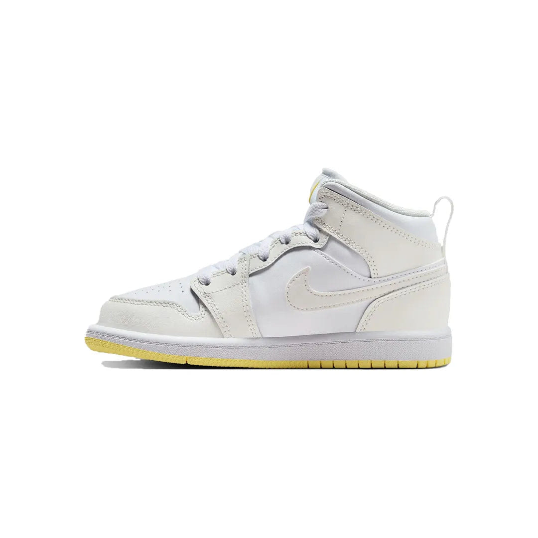 Air Jordan Jordan 1 Mid Sail Light Laser Orange (PS)