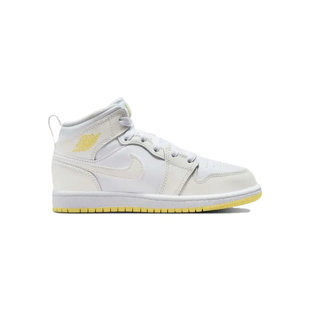Air Jordan Jordan 1 Mid Sail Light Laser Orange (PS)