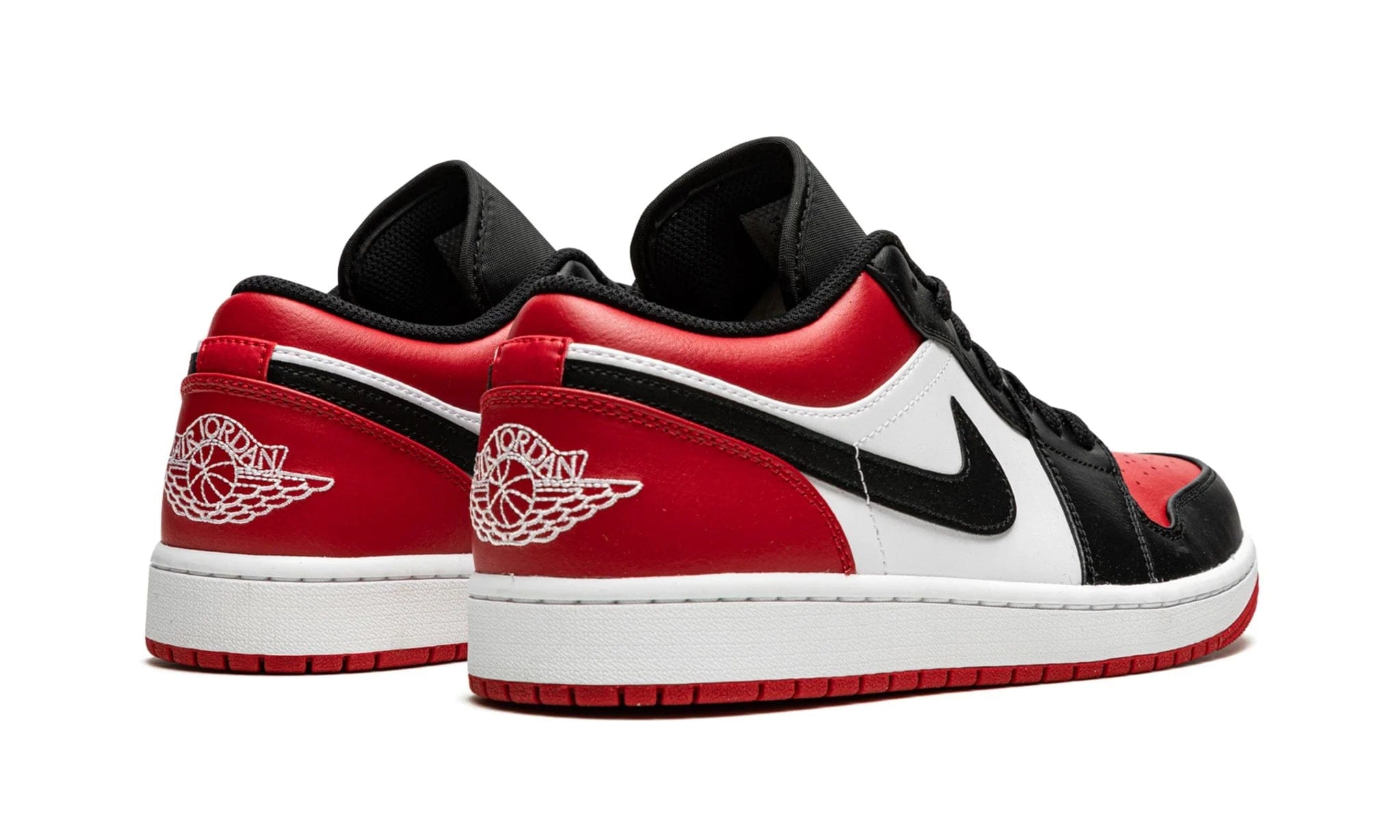 Air Jordan Jordan 1 Low Bred Toe الأردن 1 إصبع قدم منخفض