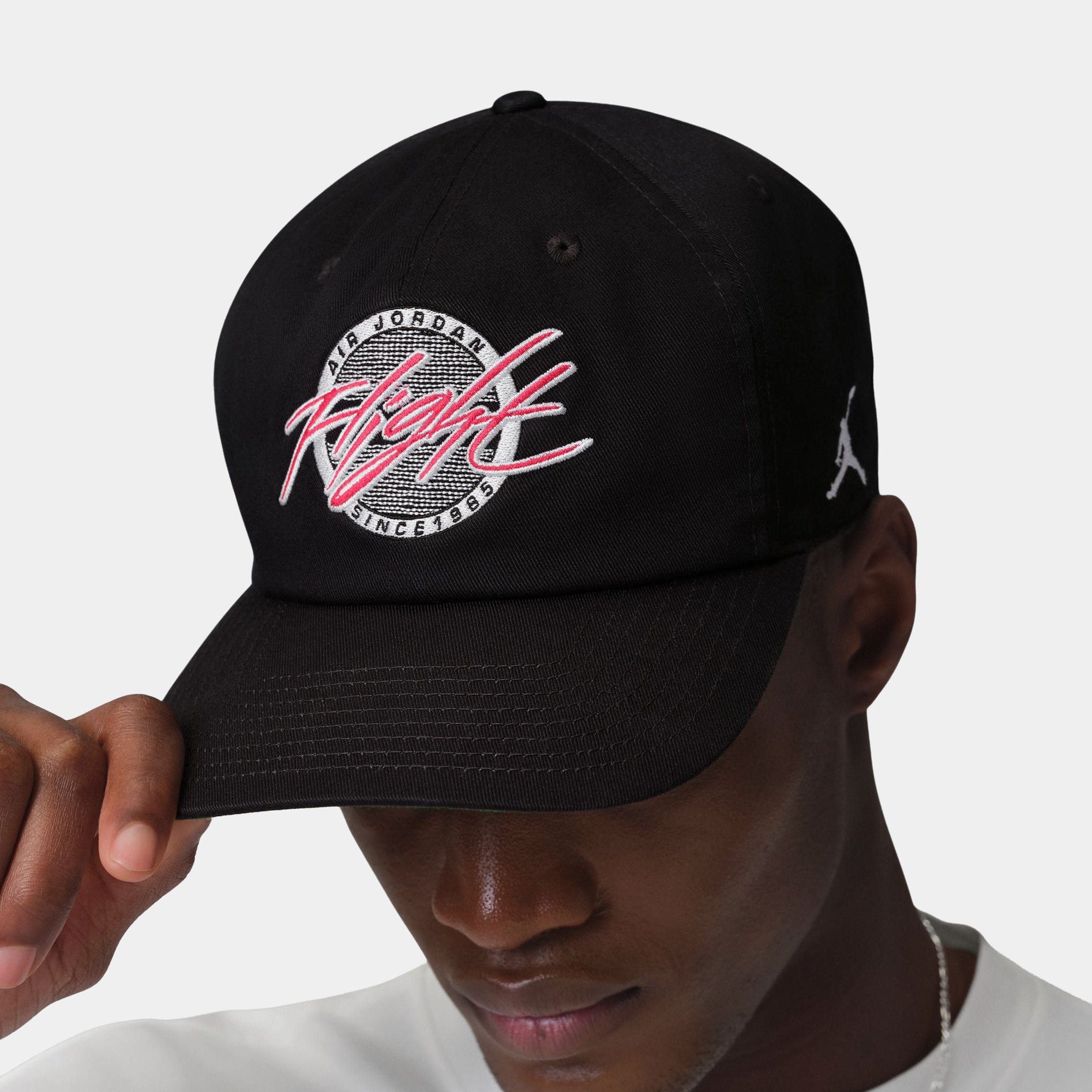 Air Jordan Flight Pro Unstructured Flat Bill Mens Hat (Black/Kelly Green/White)