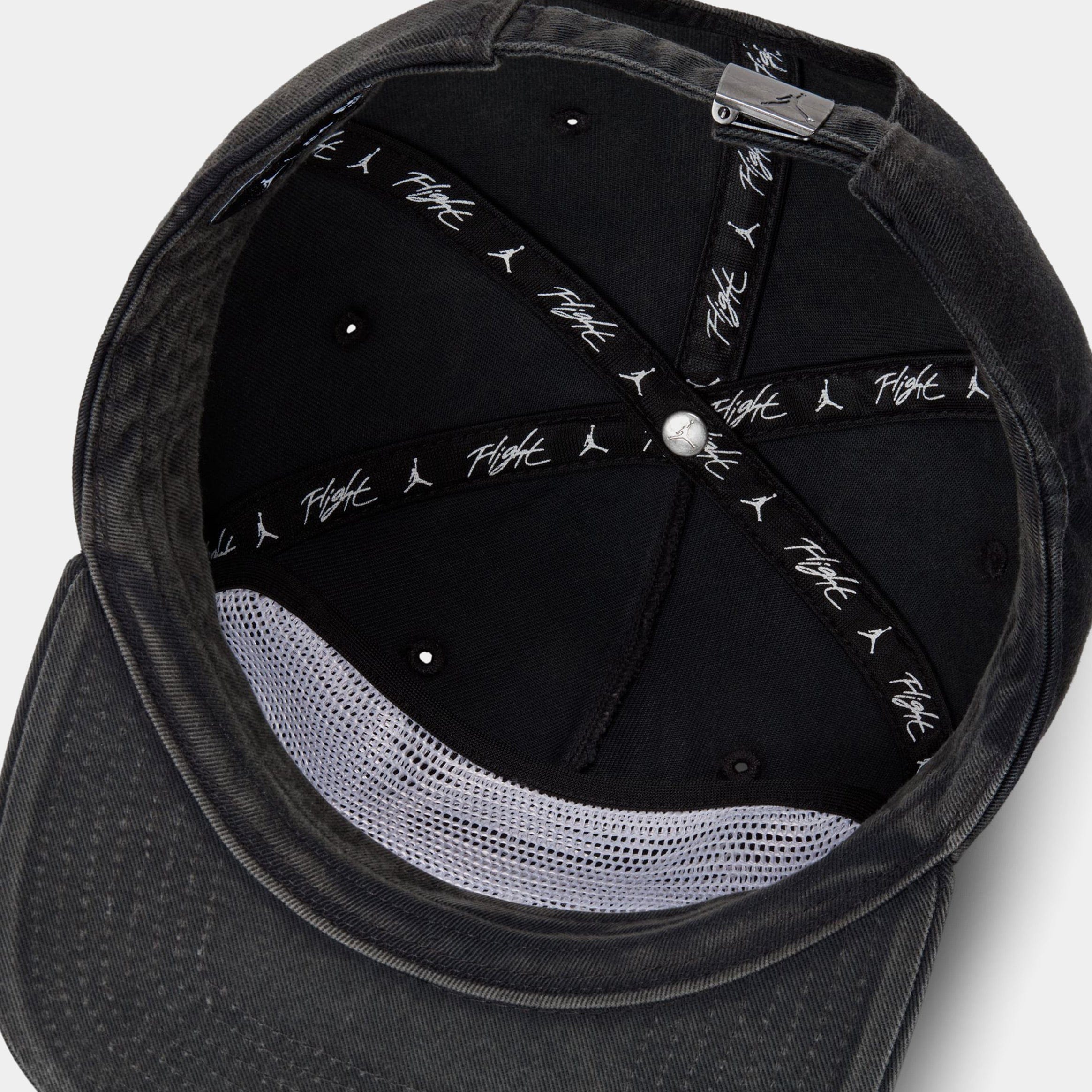 Air Jordan Flight Pro Unstructured 5 Panel Mens Hat (Black/White)
