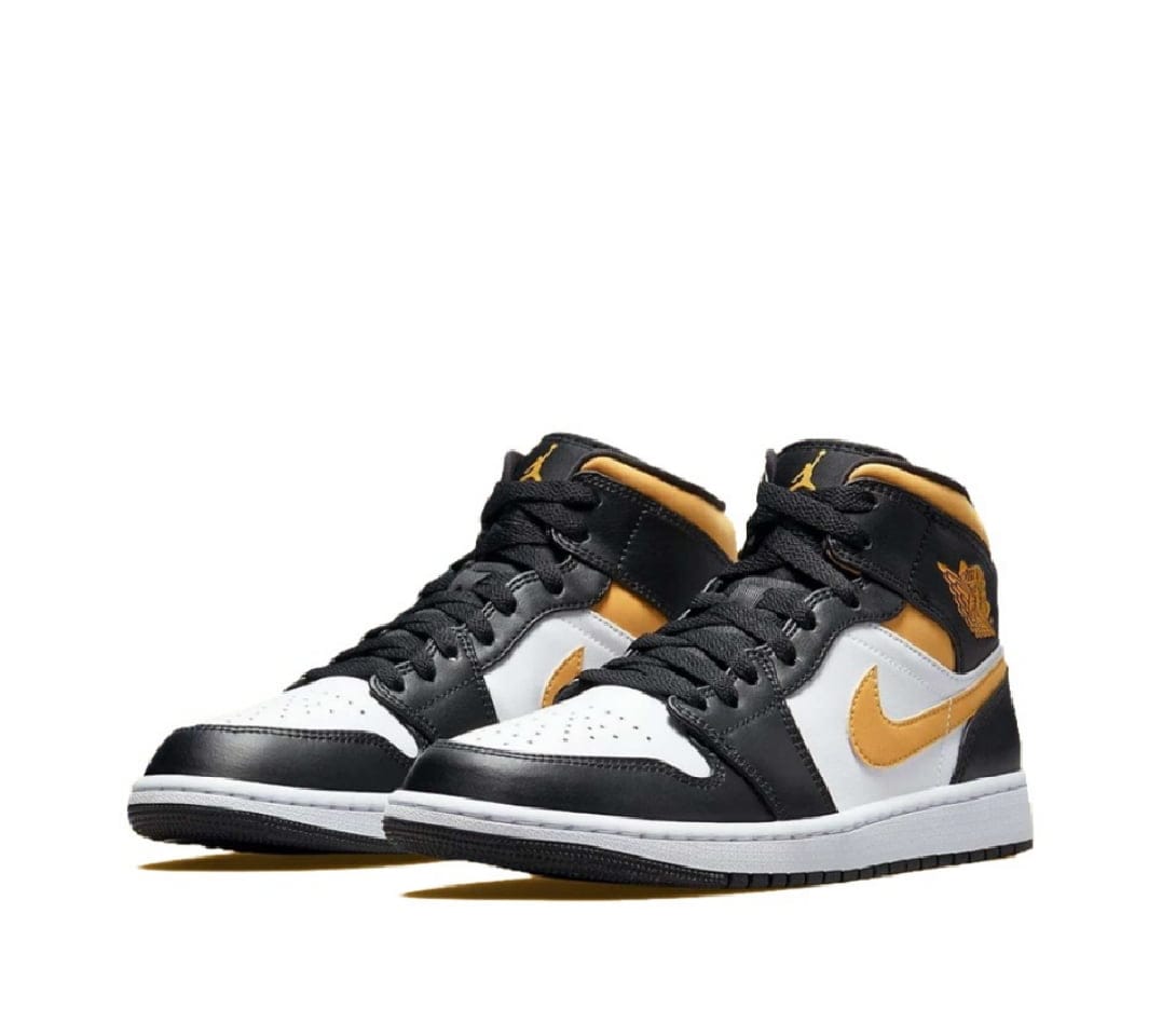 Air Jordan Jordan 1 Mid White Pollen Black
