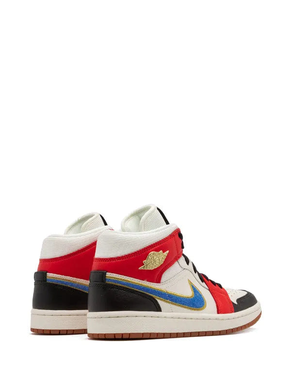 Air Jordan Jordan 1 Mid Let Her Man W Sneakers — Off Kicks India