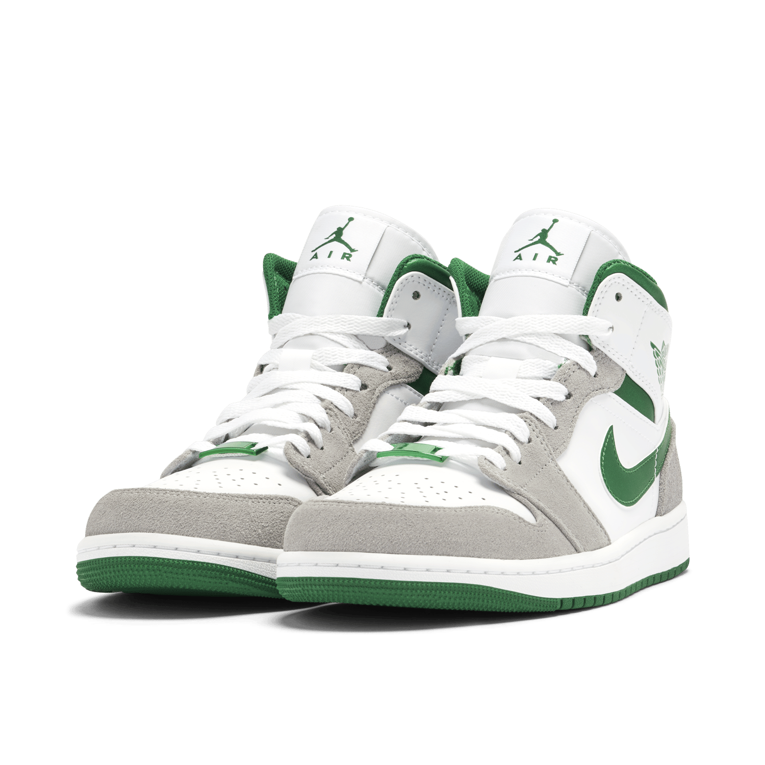 Air Jordan Jordan 1 Mid SE Grey Green Sneakers | Off Kicks