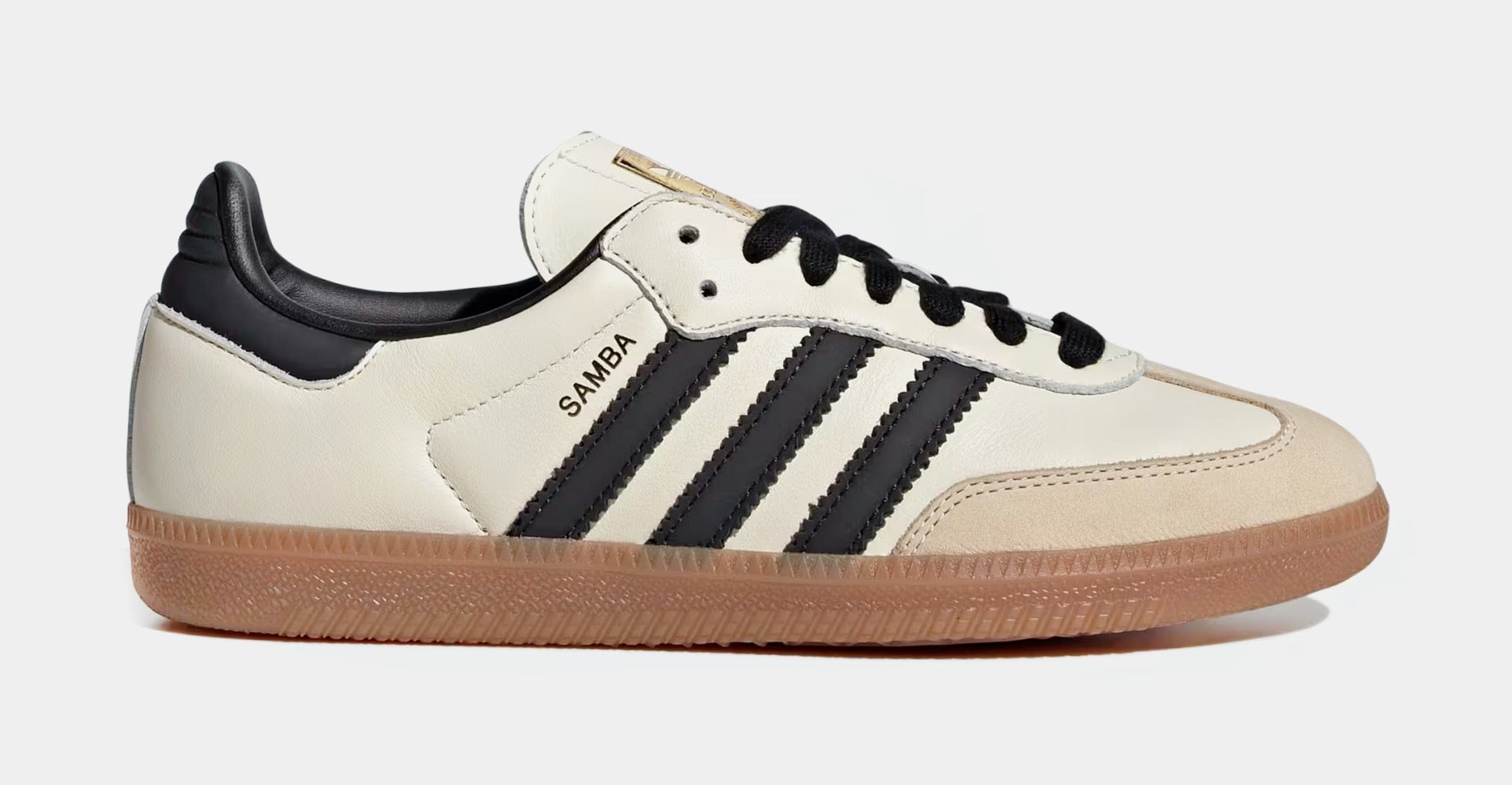 adidas Samba OG Womens Lifestyle Shoes (Cream White/Core Black/Sand)