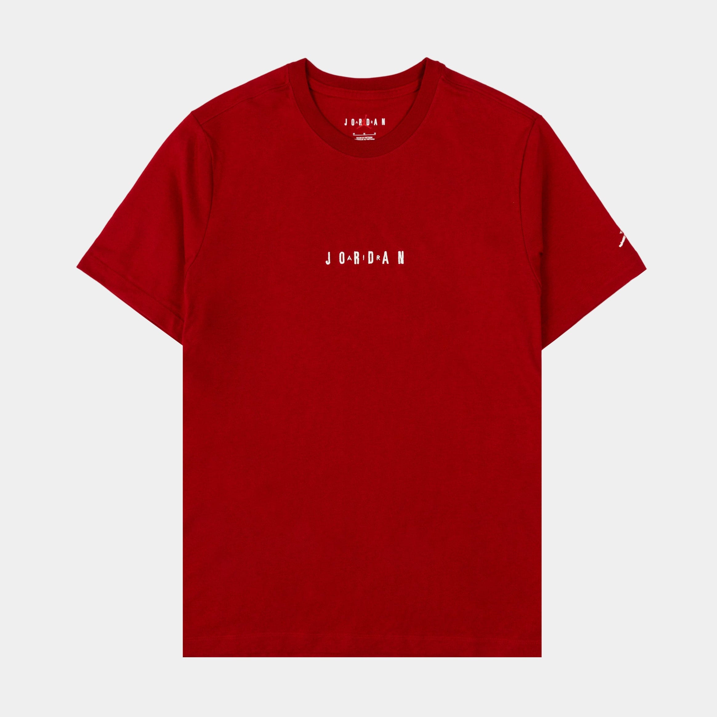 Air Jordan EMB Air Mens Short Sleeve Shirt (Red)