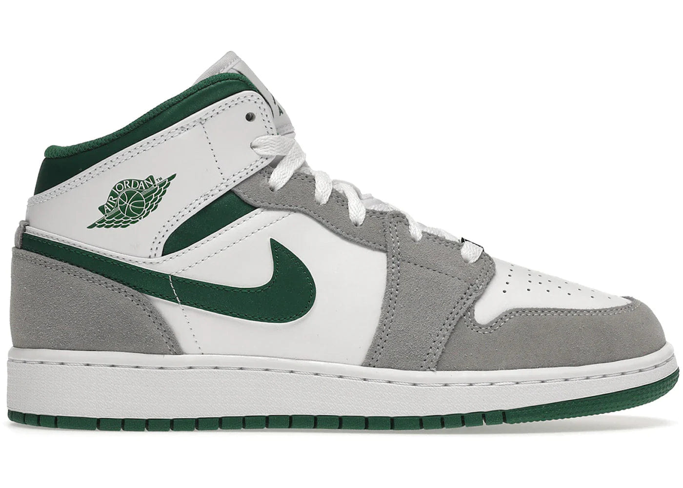 Air Jordan Jordan 1 Mid SE White Pine Green Smoke Grey (GS)