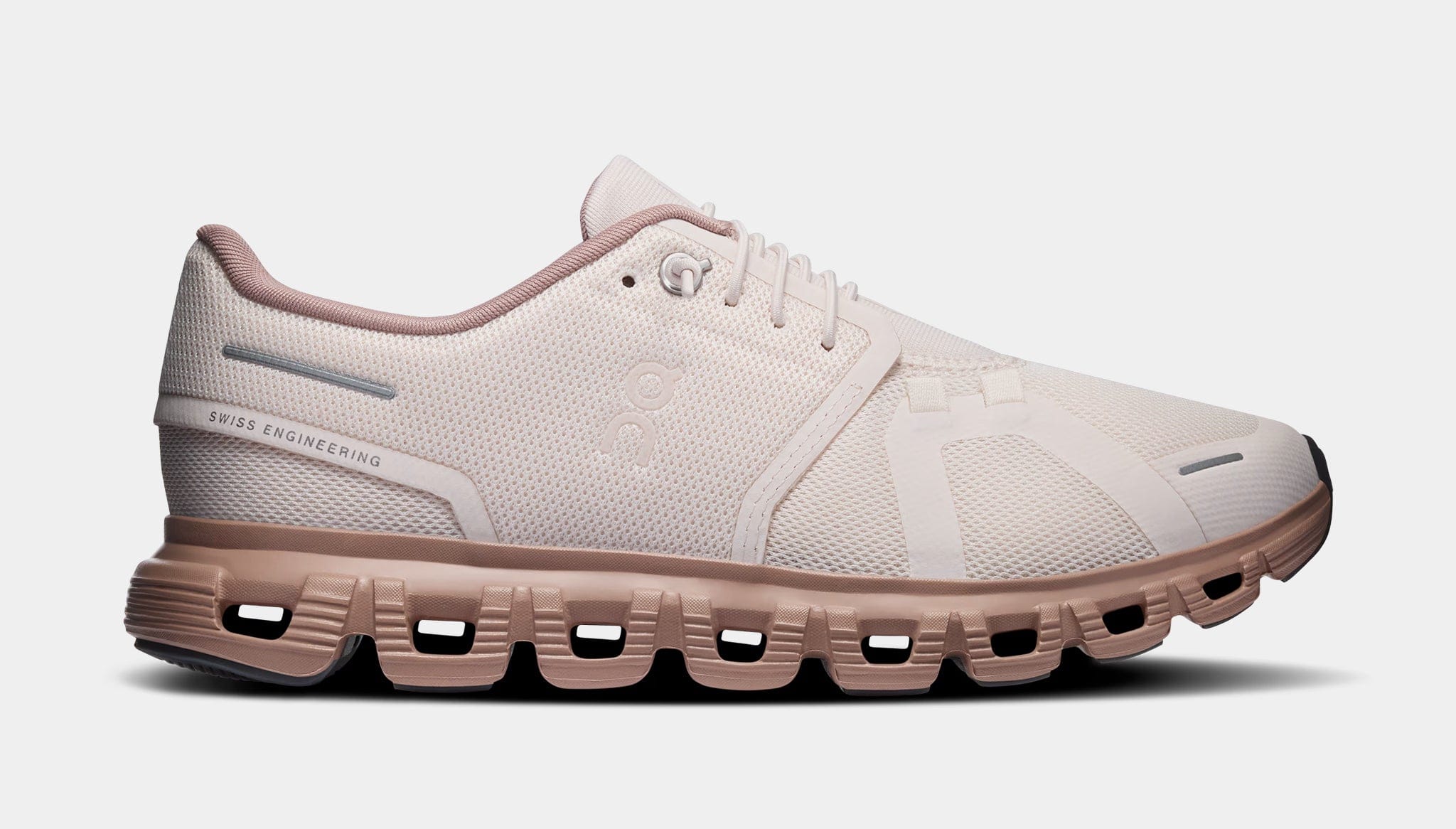 On Running Cloud 6 Womens Running Shoes (Oyster/Biscuit)