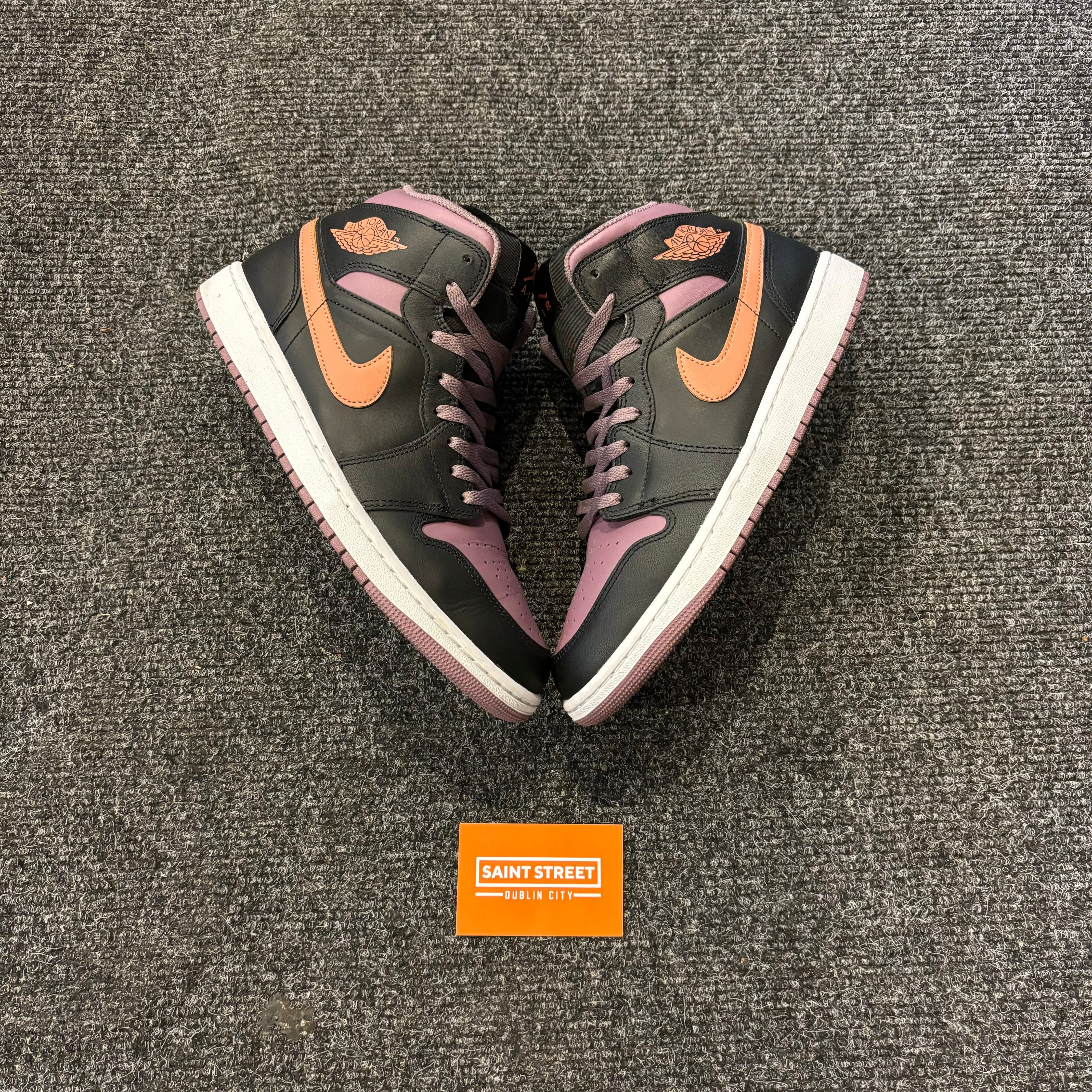 Air Jordan Jordan 1 Mid Maroon Black
