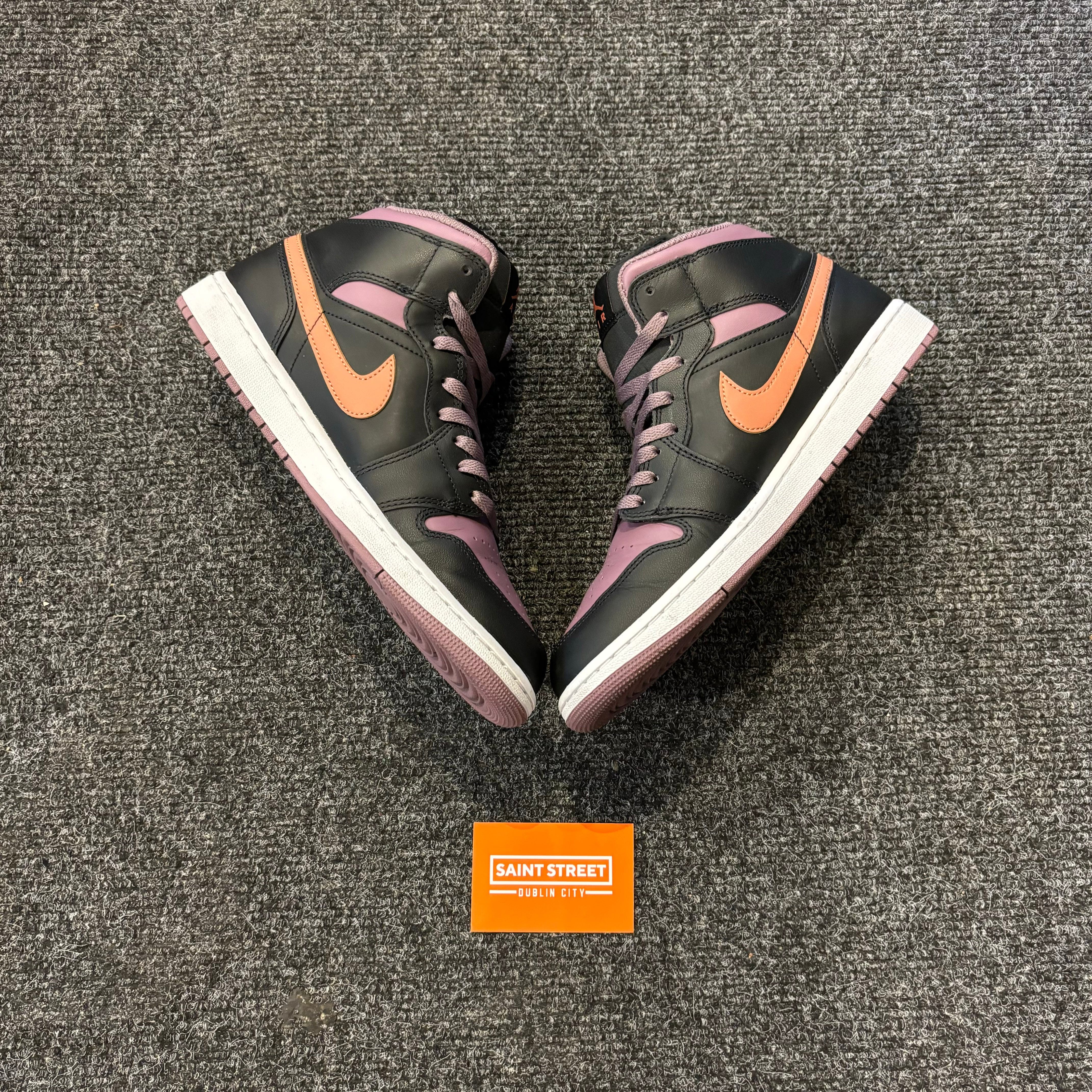 Air Jordan Jordan 1 Mid Maroon Black