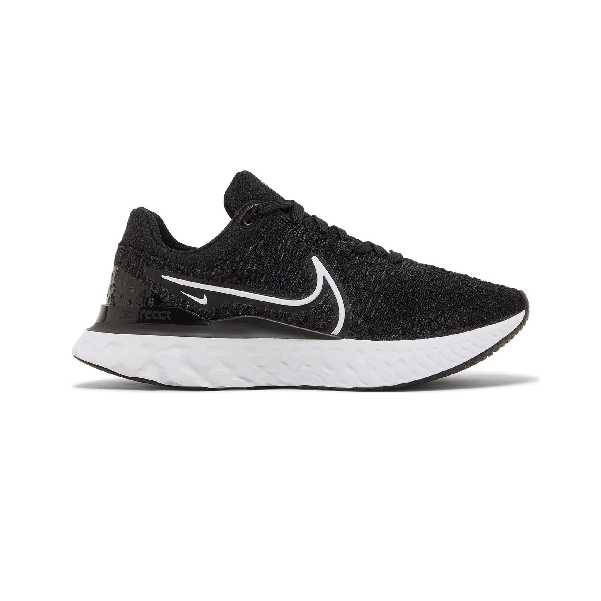 Nike React Infinity Run Flyknit 3 Black White Women's