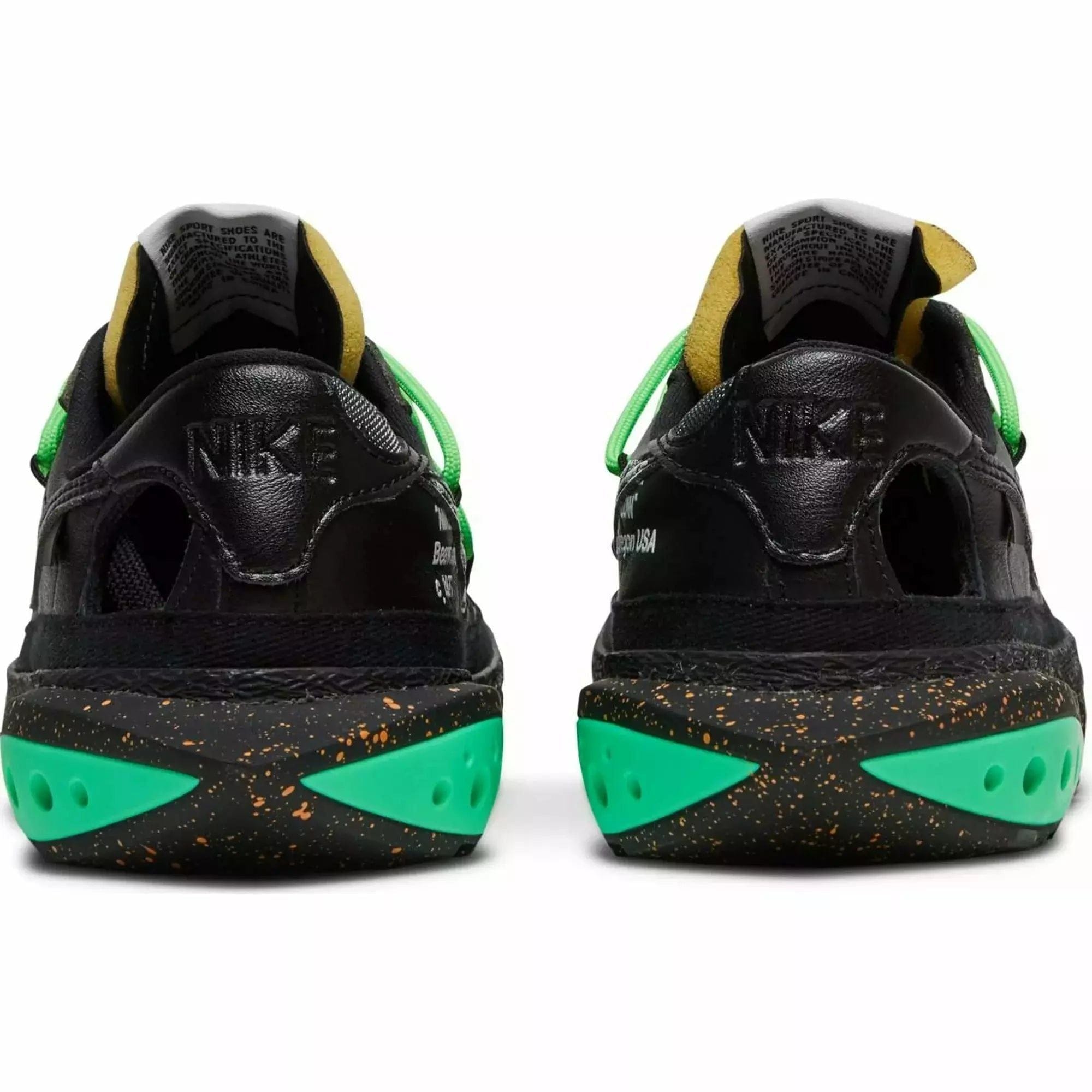 Nike Off - White x Blazer Low Black and Electro Green