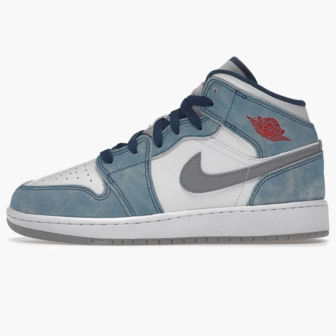 Air Jordan Jordan 1 Mid Se French Blue Light Steel (GS)