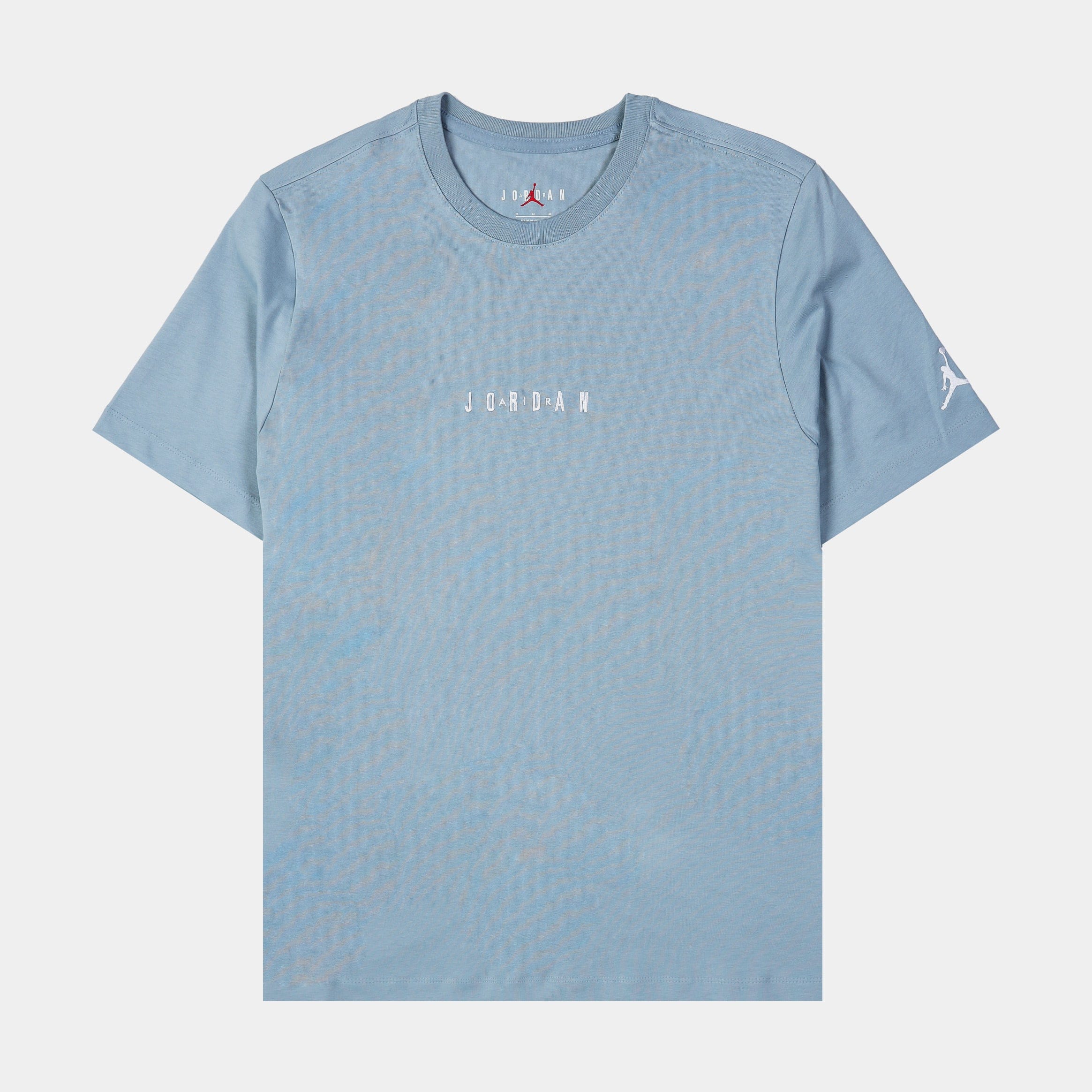 Air Jordan Air EMB Mens Short Sleeve Shirt (Blue/White)