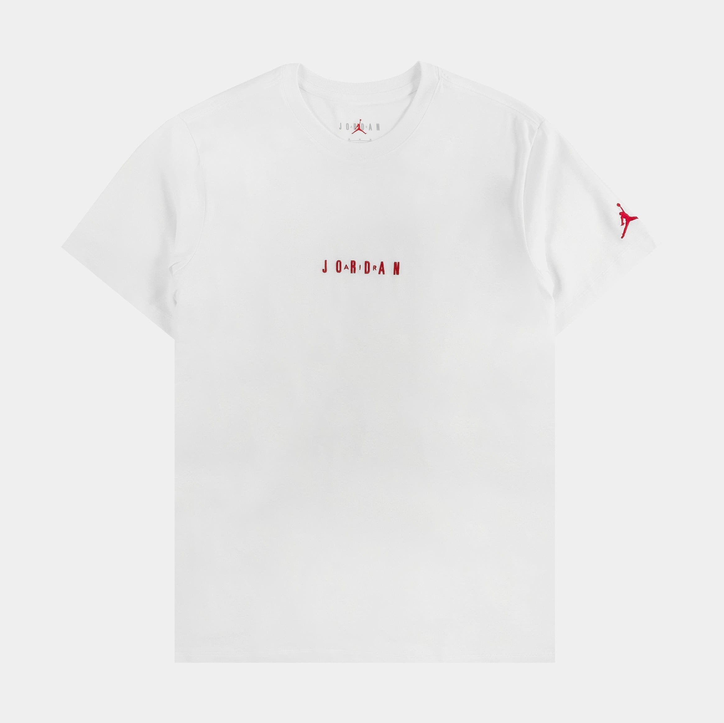Air Jordan Air EMB Crew Mens Short Sleeve Shirt (White)