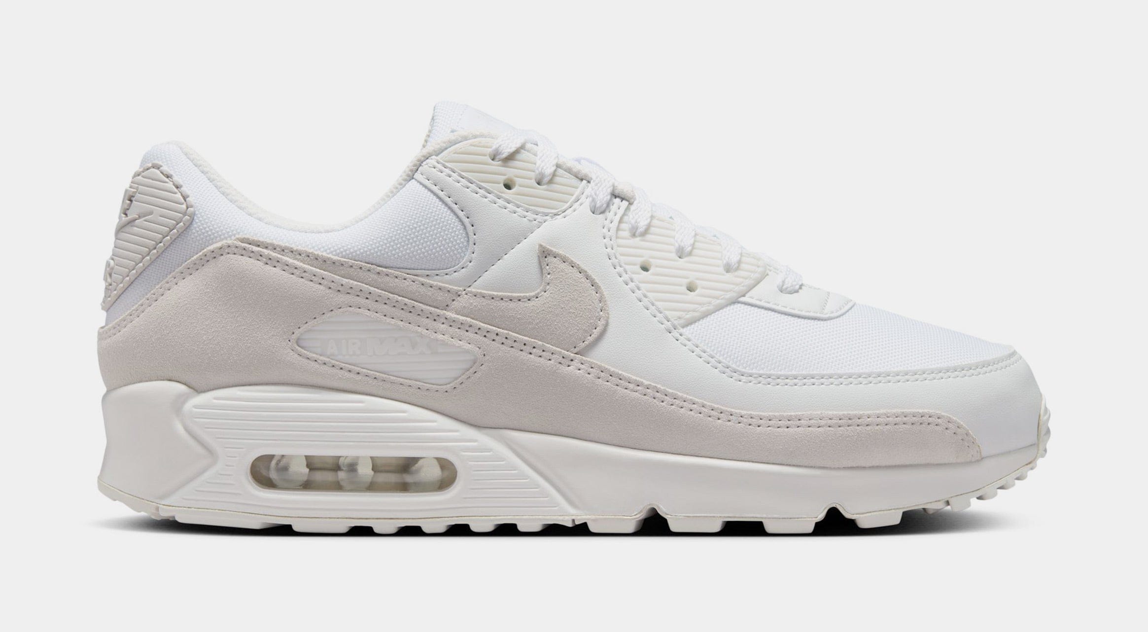 Nike Air Max 90 Mens Running Shoes (White/Photon Dust/Summit White/Platinum Tint)