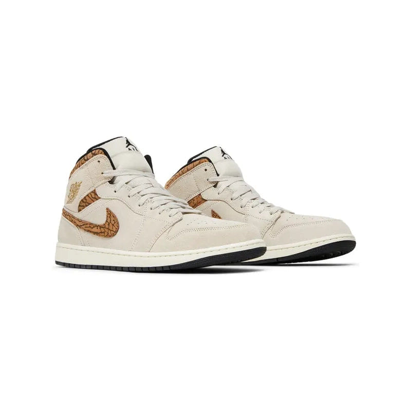 Nike JORDAN 1 MID BROWN ELEPHANT