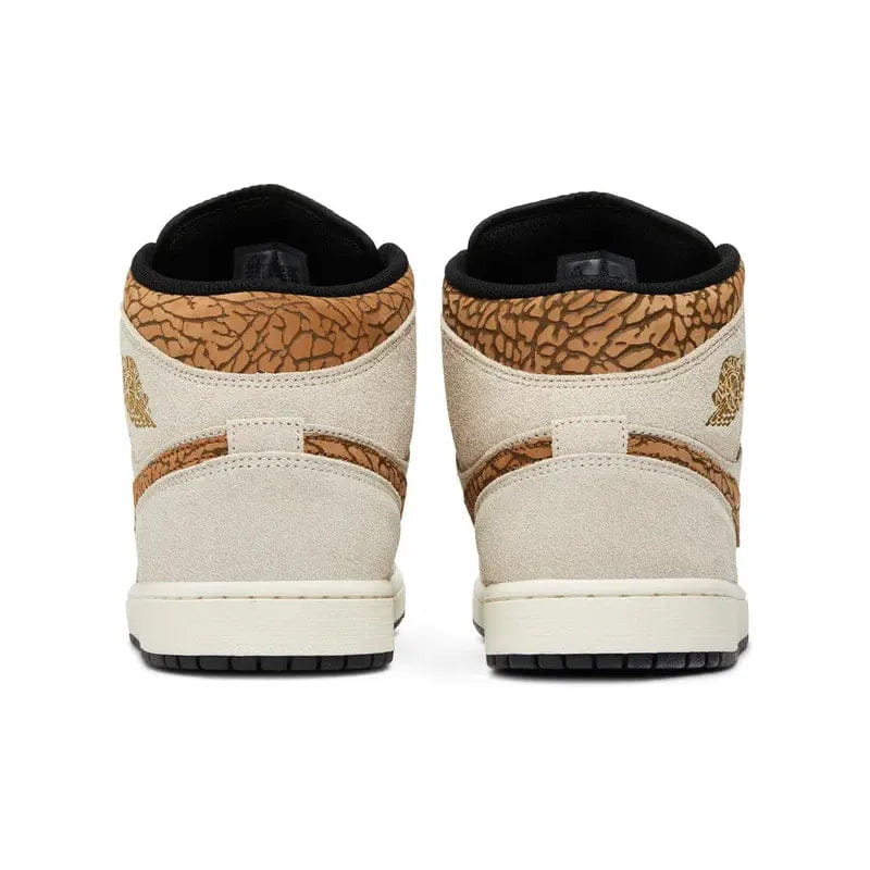 Nike JORDAN 1 MID BROWN ELEPHANT