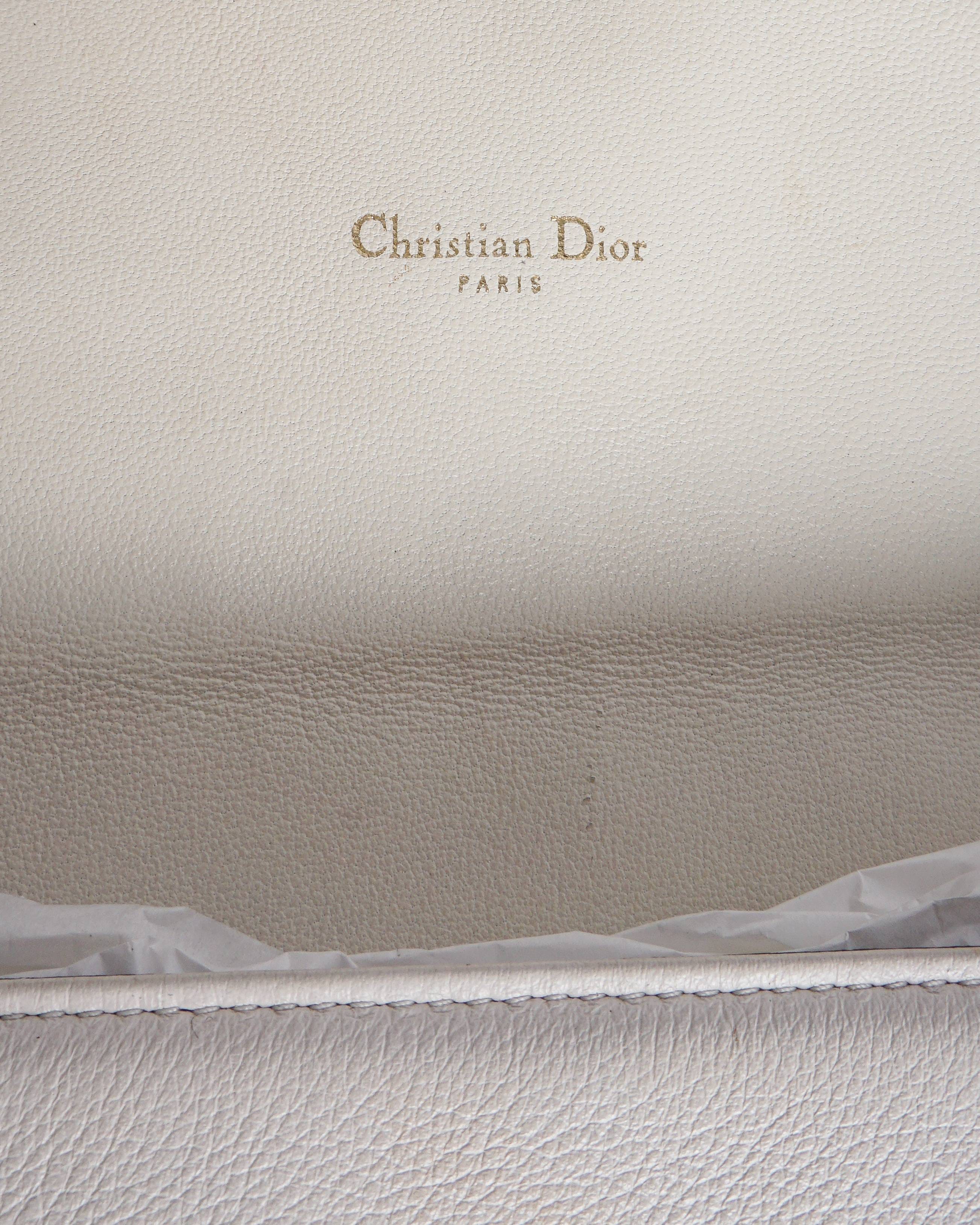 Dior Two - Tone Black & Cream Leather Promenade Crossbody Bag
