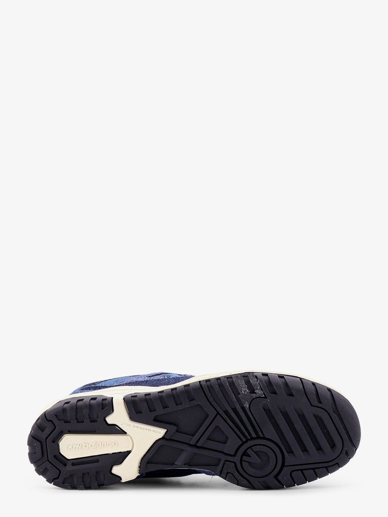 New Balance 550 denim and suede sneakers