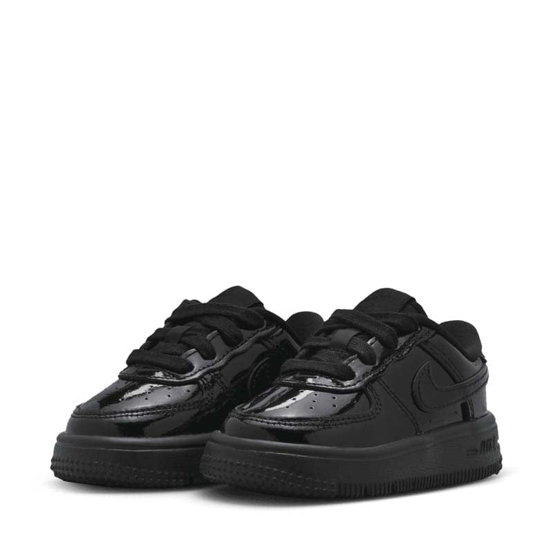 Nike Force 1 Low LV8 Patent Leather (TD) - Black/Black